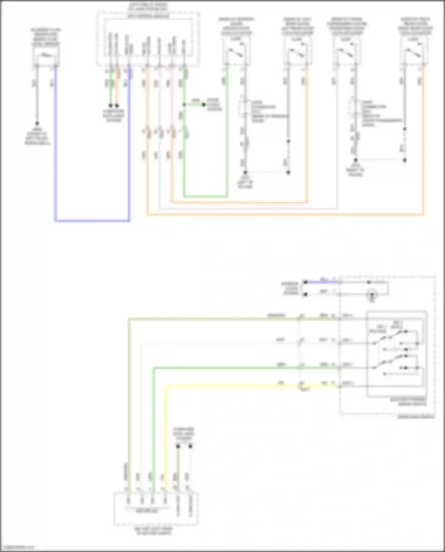 Wiring diagram drv dr sw for Kia EV6 I (2021-2024) (1 of 1)