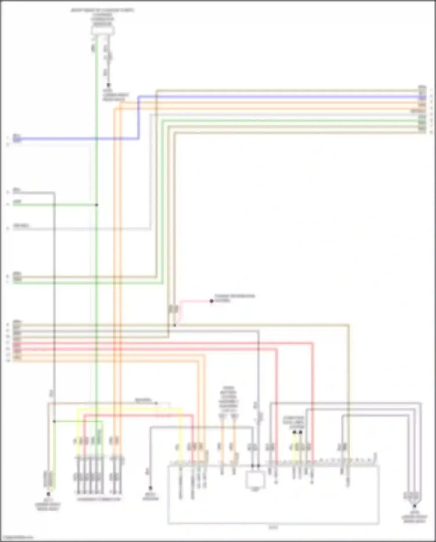 Wiring diagram grn/yel for Kia EV6 I (2021-2024) (3 of 4)