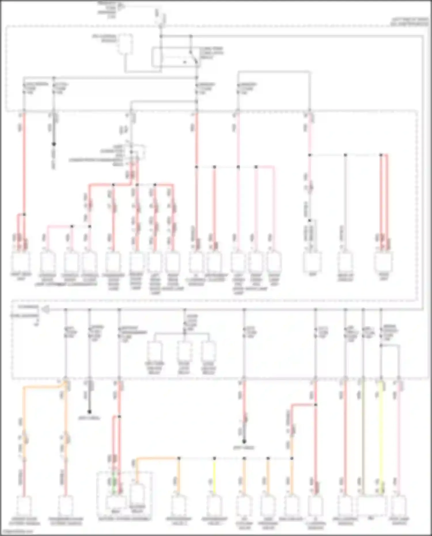Wiring diagram head-up display for Kia EV6 I (2021-2024) (5 of 5)