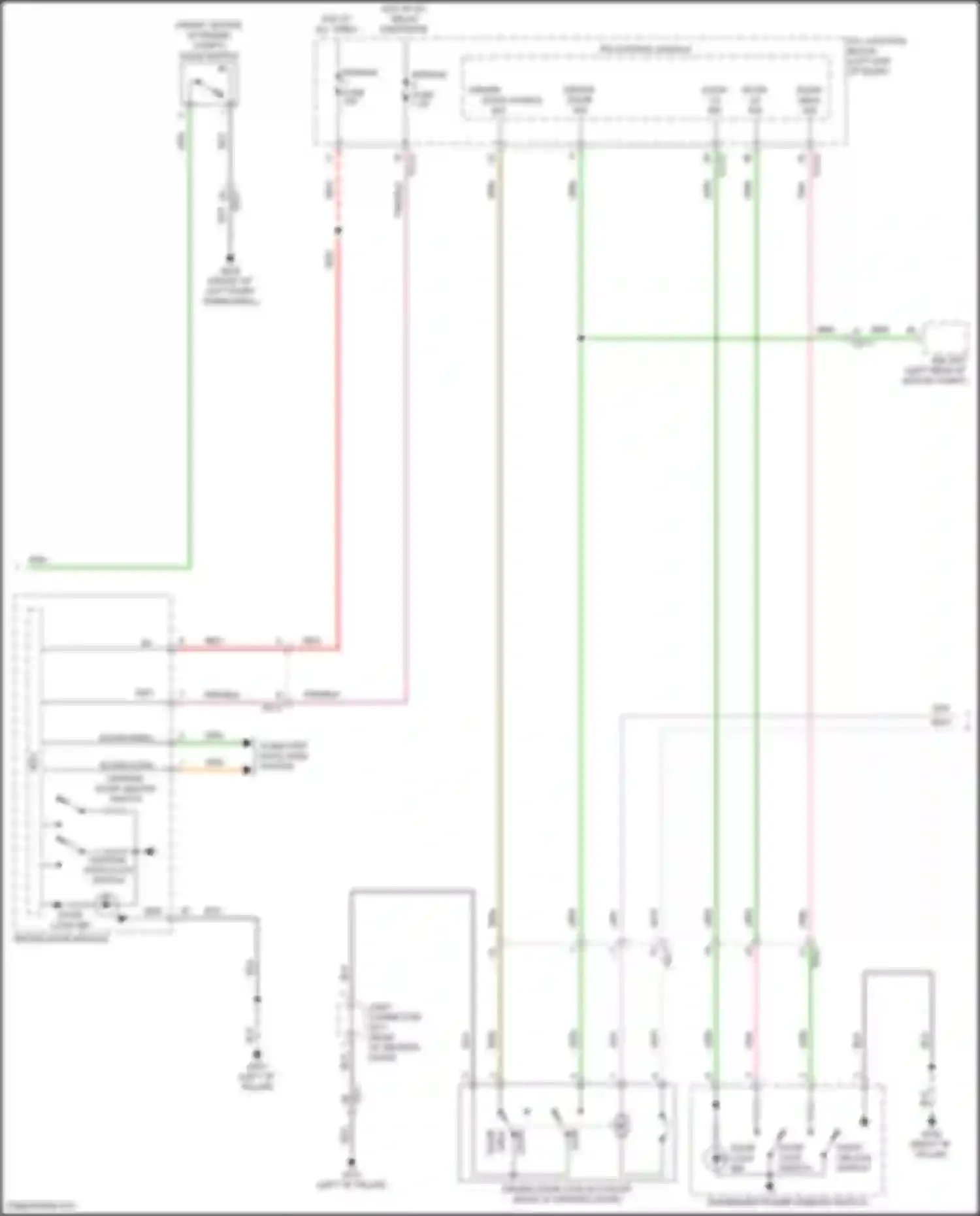 Wiring diagram hood switch for Kia EV6 I (2021-2024) (1 of 3)