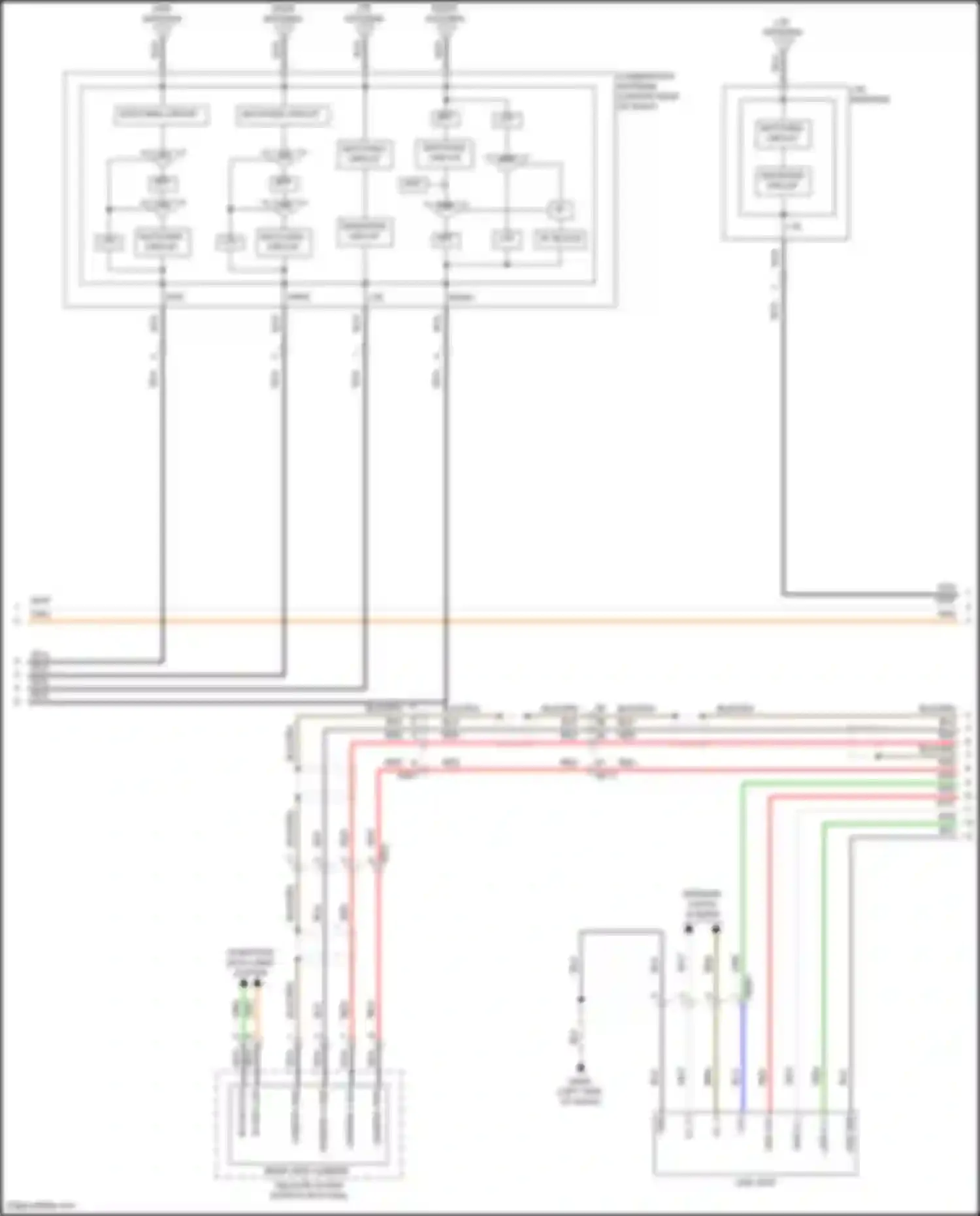 Wiring diagram lte antenna for Kia EV6 I (2021-2024) (3 of 6)