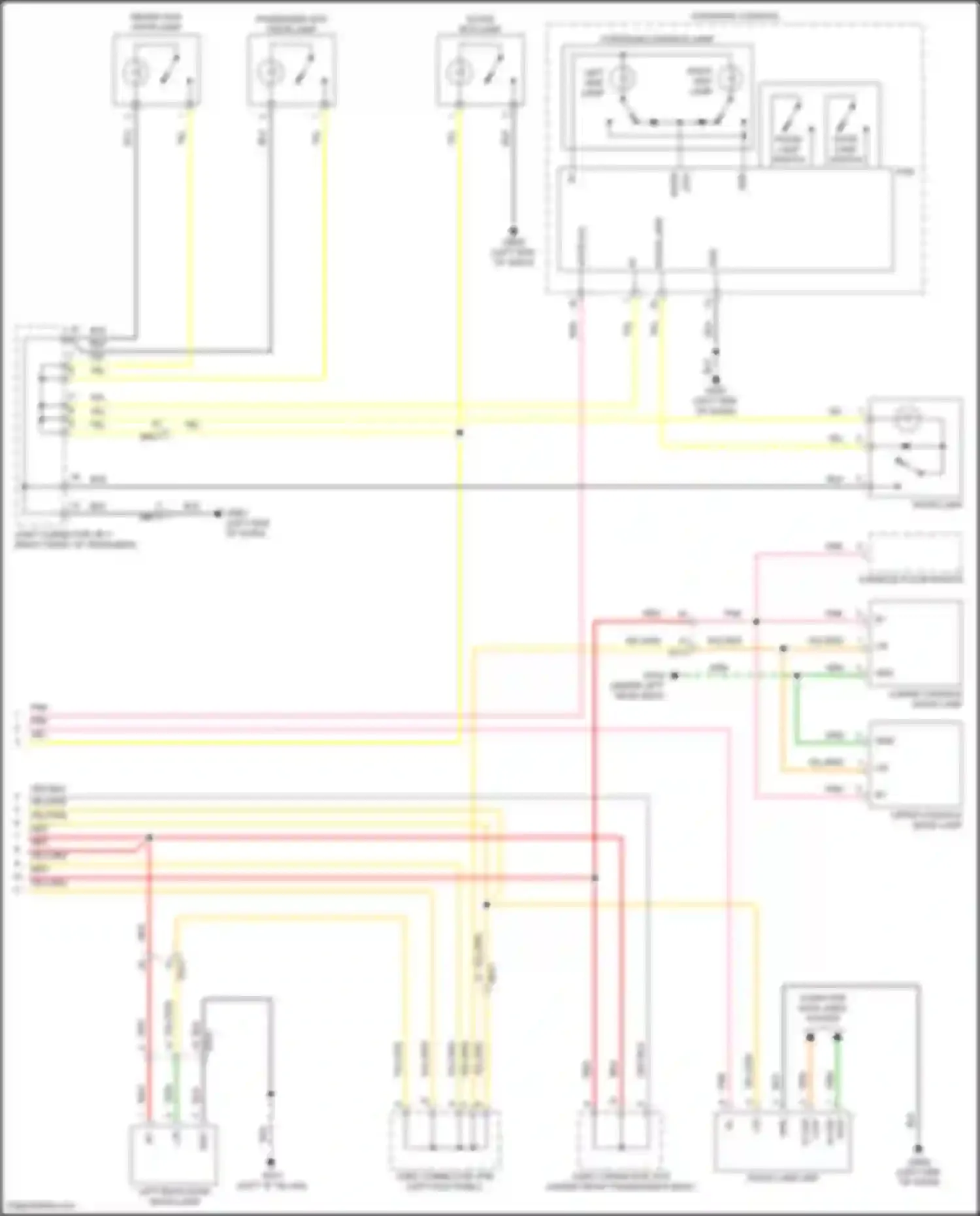 Wiring diagram mood lamp unit for Kia EV6 I (2021-2024) (2 of 4)