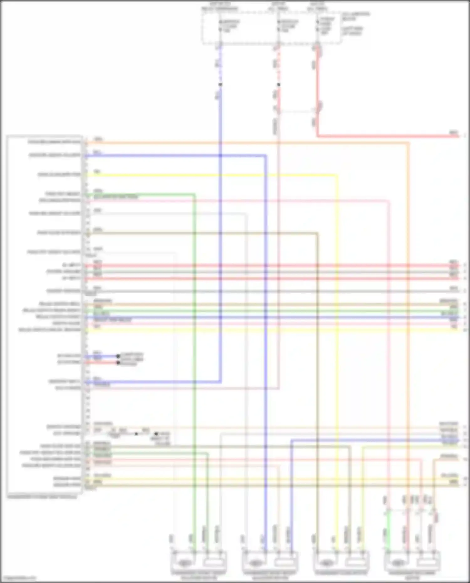 Wiring diagram pass reclining mtr fwd for Kia EV6 I (2021-2024) (2 of 2)