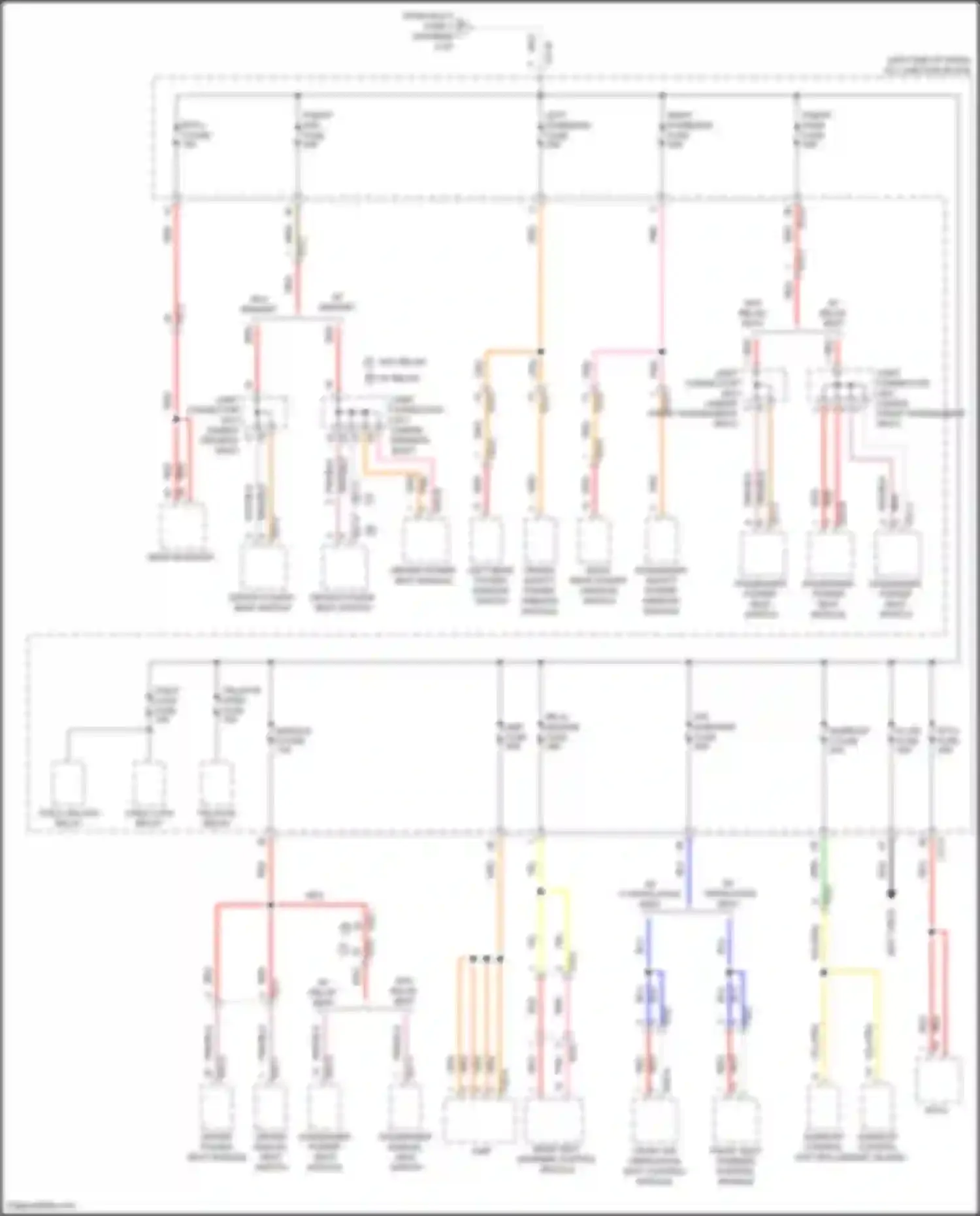 Wiring diagram passenger power seat module for Kia EV6 I (2021-2024) (6 of 6)