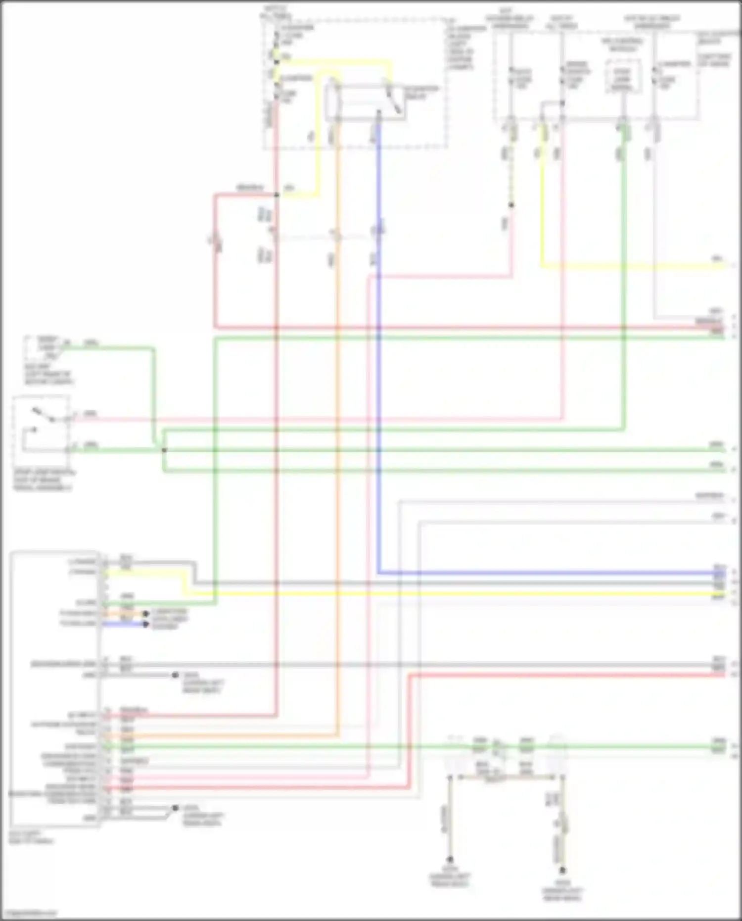 Wiring diagram p/r junction block for Kia EV6 I (2021-2024) (19 of 32)