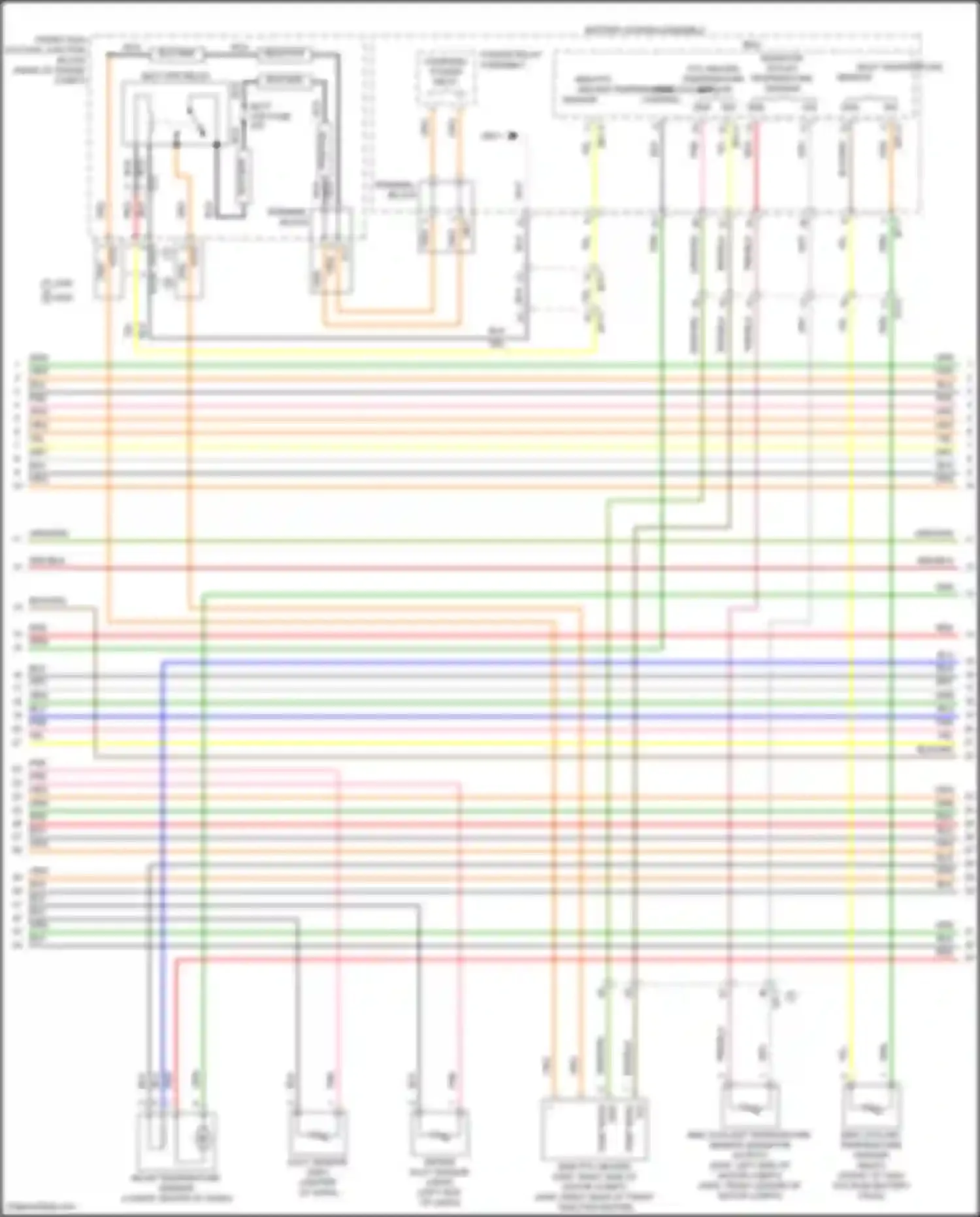 Wiring diagram rear of engine compt) for Kia EV6 I (2021-2024) (2 of 2)