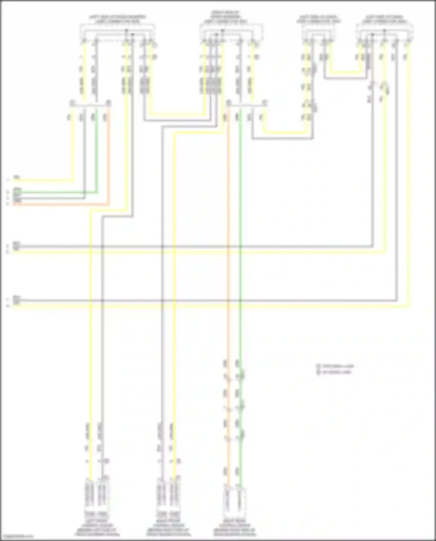 Wiring diagram right rear control radar for Kia EV6 I (2021-2024) (1 of 1)