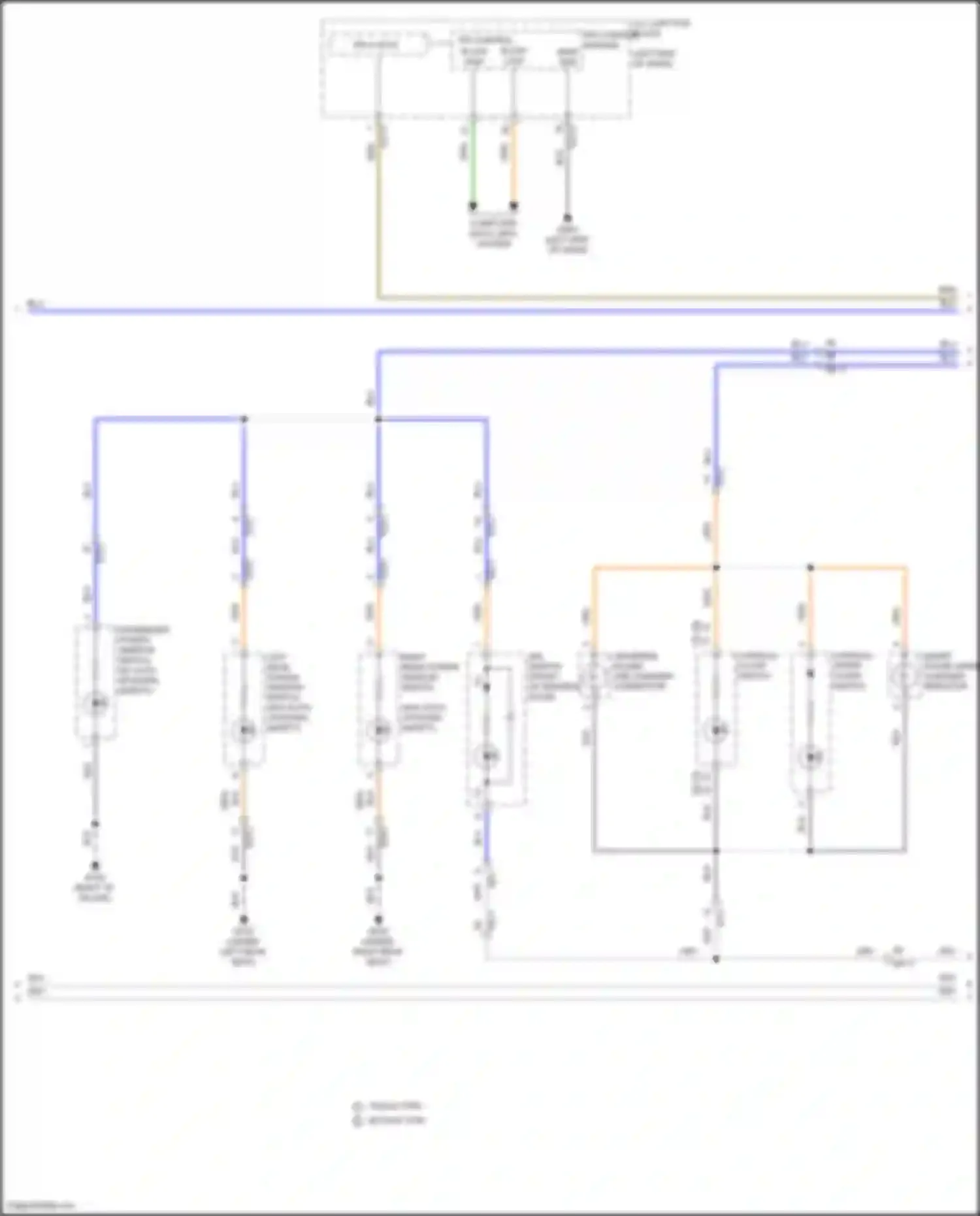 Wiring diagram w/ auto up/down, safety for Kia EV6 I (2021-2024) (1 of 1)