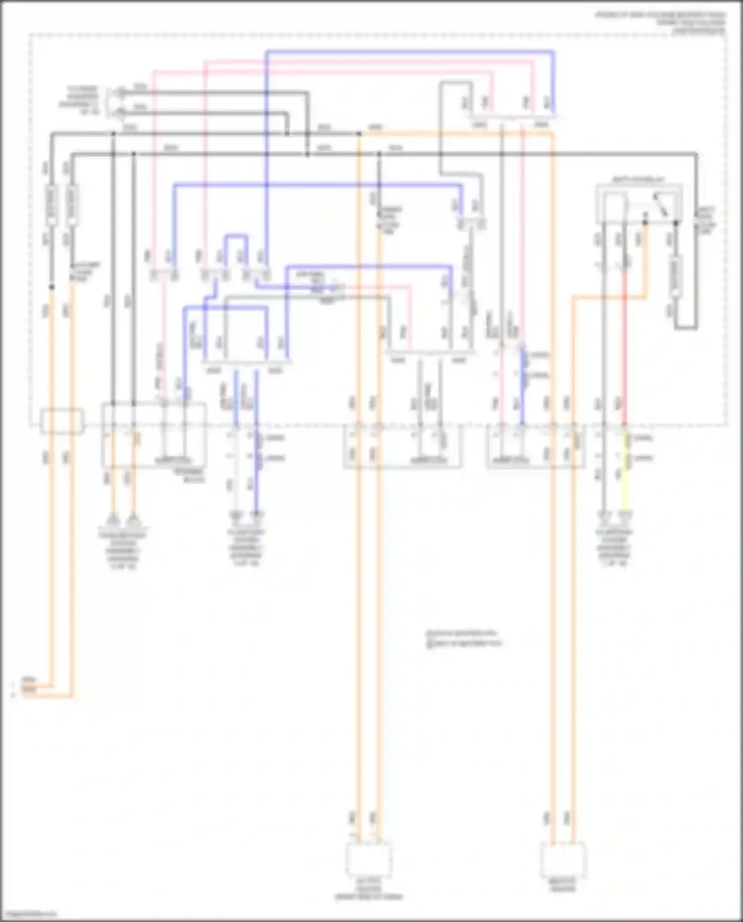 Wiring diagram w/o hv battery ptc for Kia EV6 I (2021-2024) (1 of 2)