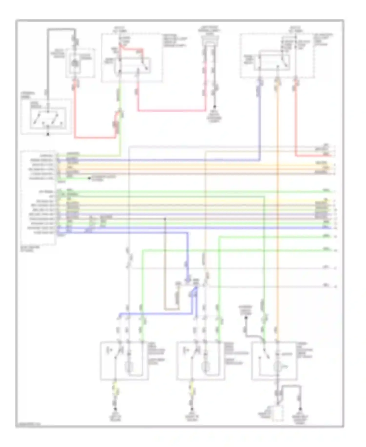 Forte Kia I (2008-2013): Forced entry circuit (1 of 2)