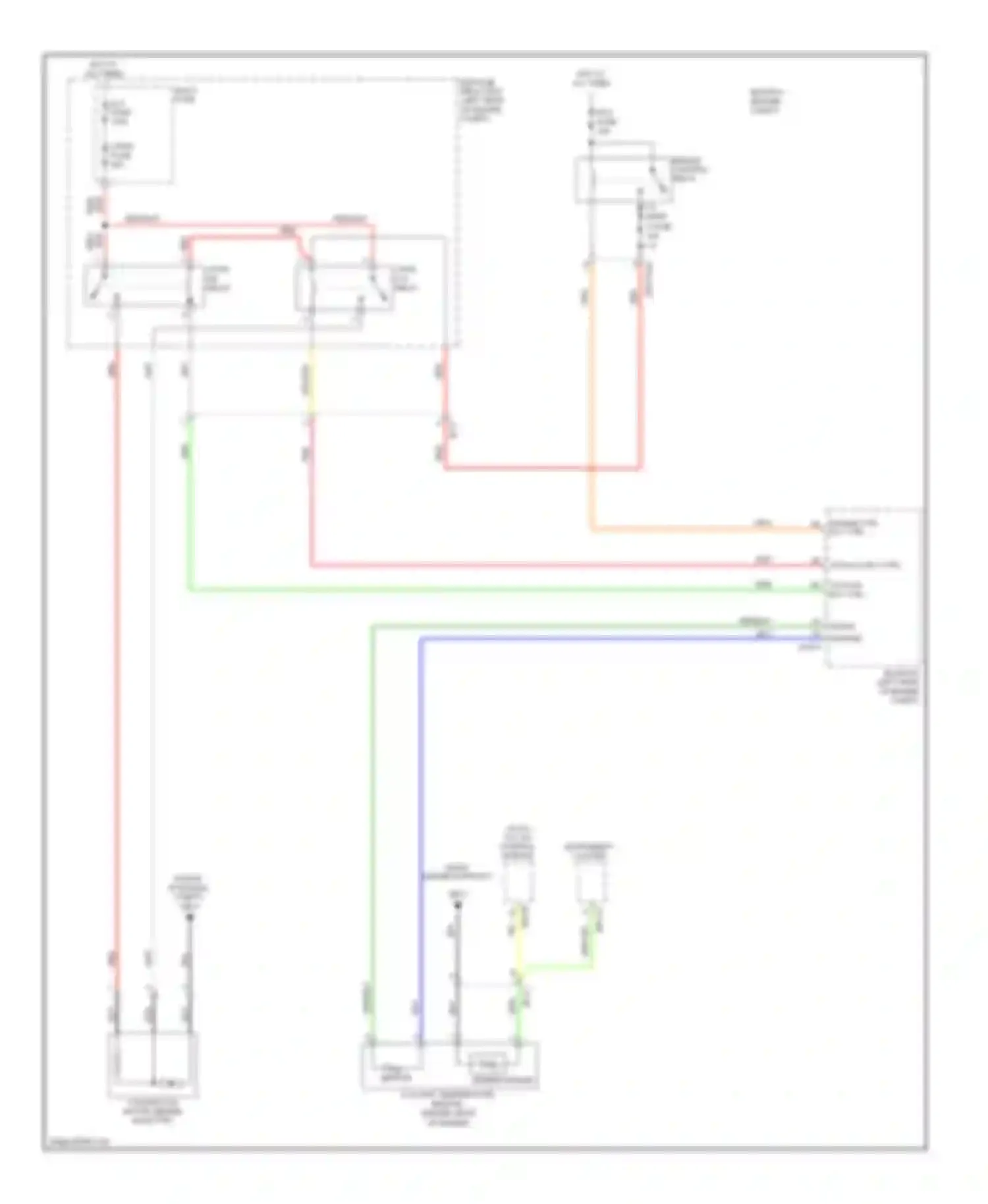 Forte Kia I (2008-2013): Cooling fan circuit