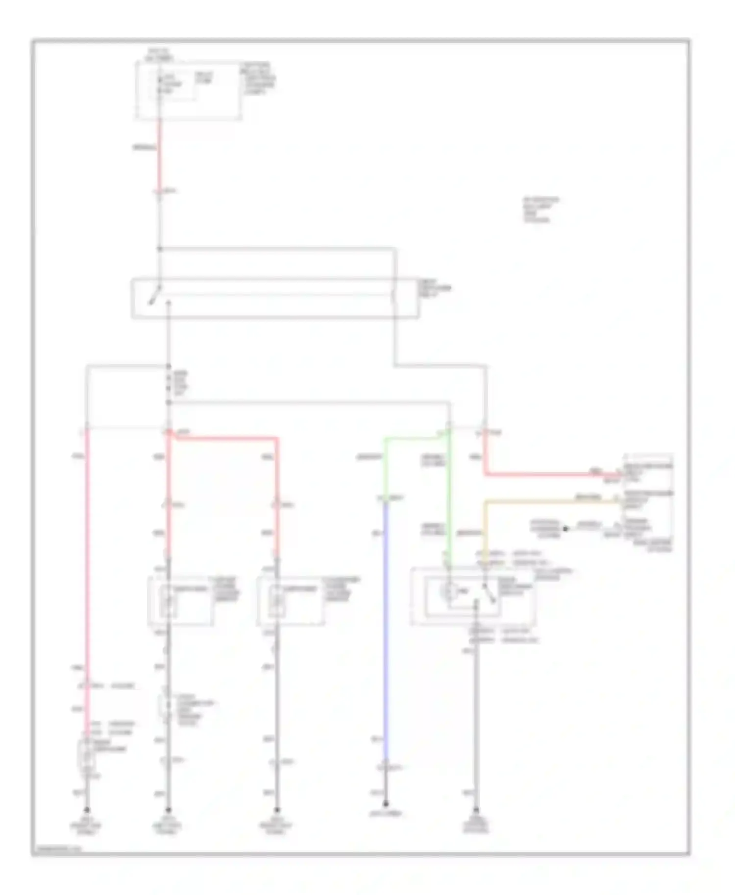Forte Kia I (2008-2013): Rear defogger & heated mirrors circuit
