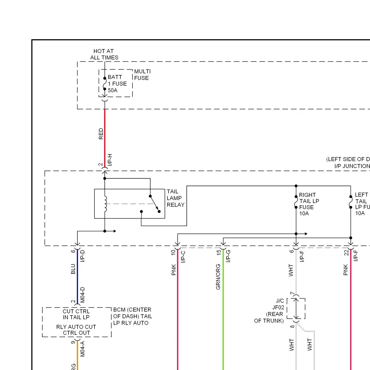demo - Exterior lamps circuit, with 5 door (1 of 3) Exterior lamps circuit, with 5 door (1 of 3)
