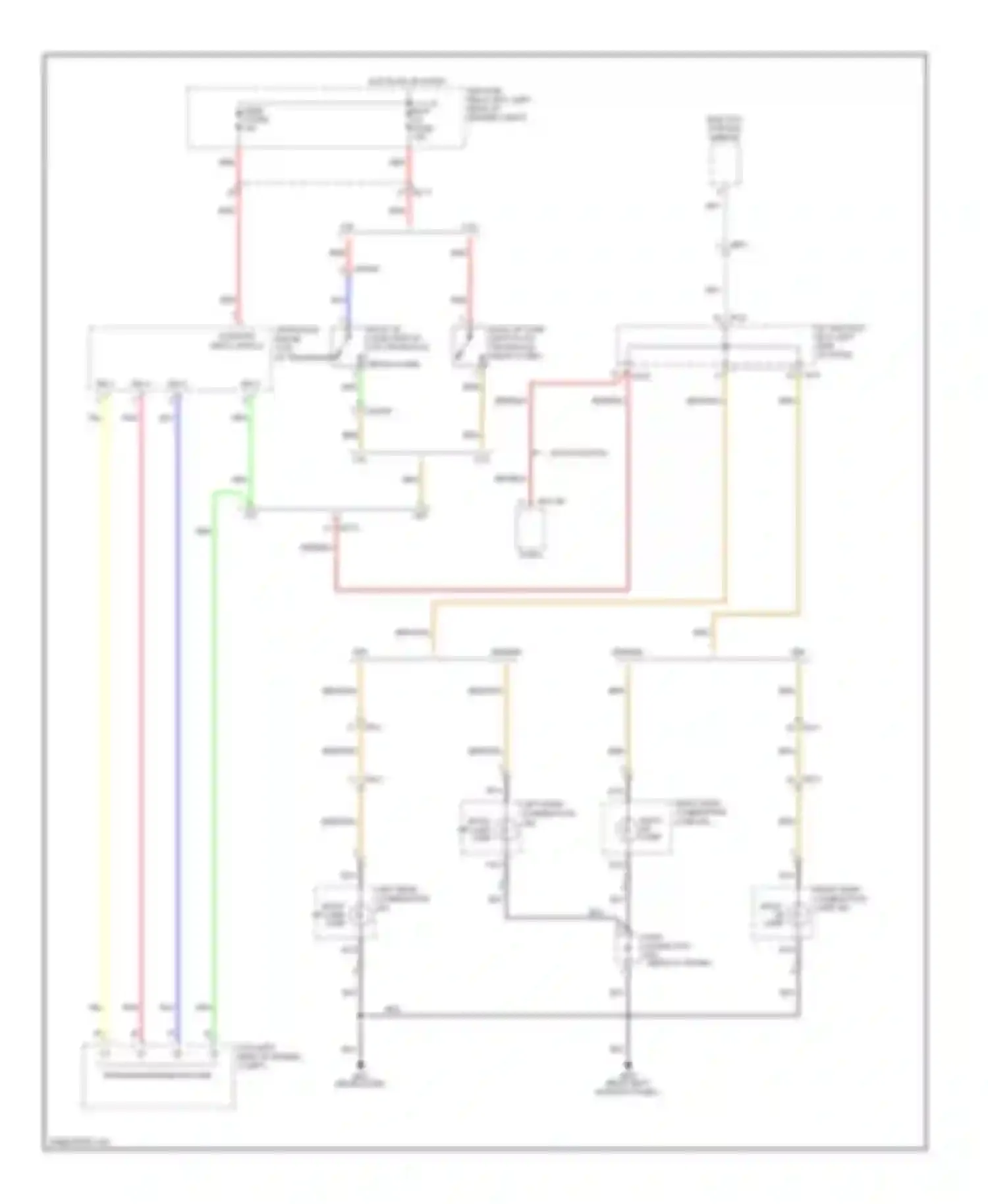 Forte Kia I (2008-2013): Back-up lamps circuit