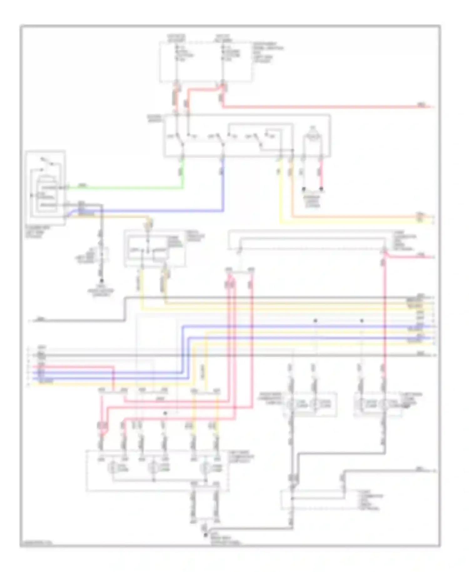 Forte Kia I (2008-2013): Exterior lamps circuit, with 4 door/2 door (2 of 3)