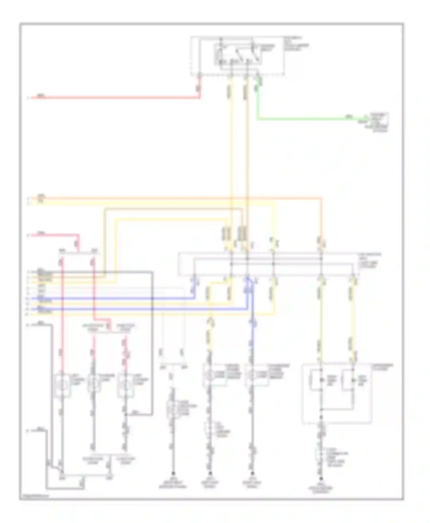 Forte Kia I (2008-2013): Exterior lamps circuit, with 4 door/2 door (3 of 3)