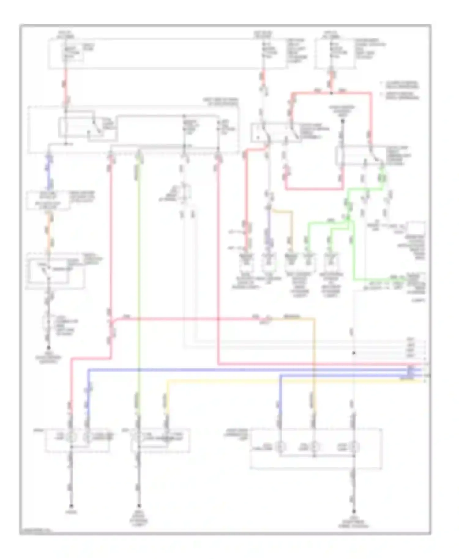 Forte Kia I (2008-2013): Exterior lamps circuit, with 5 door (1 of 3)