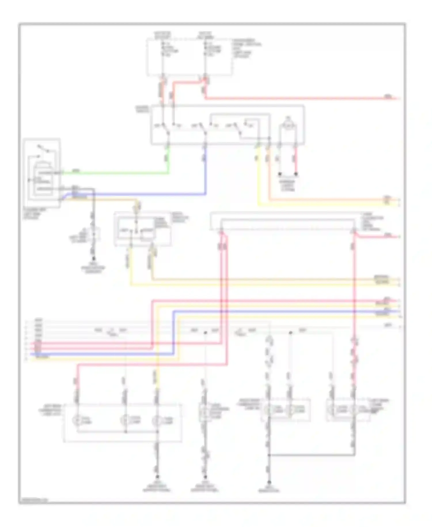 Forte Kia I (2008-2013): Exterior lamps circuit, with 5 door (2 of 3)