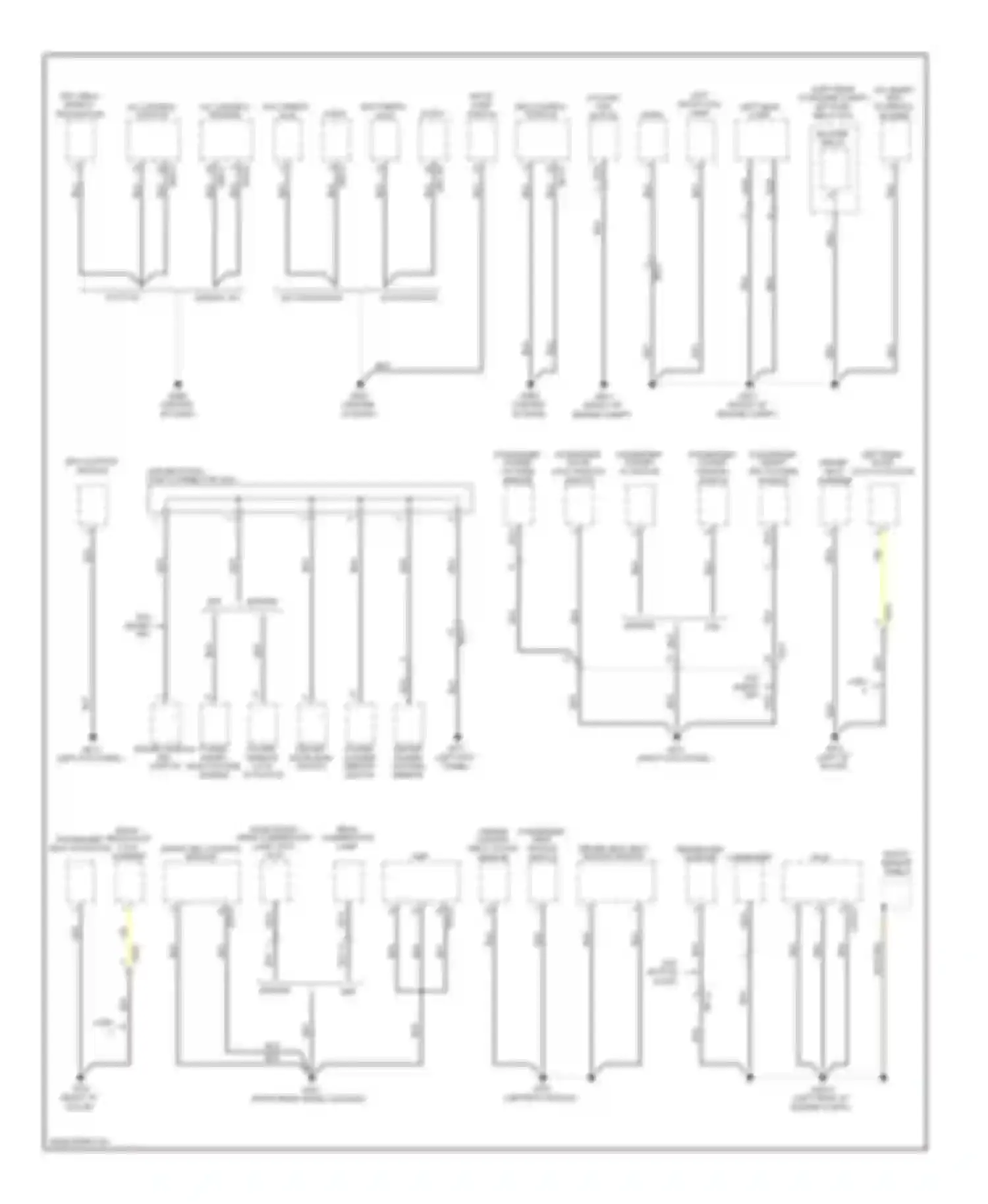 Forte Kia I (2008-2013): Ground distribution circuit (2 of 3)