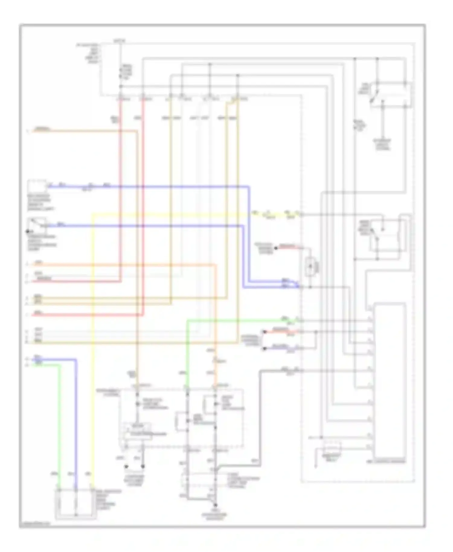 Forte Kia I (2008-2013): Headlamps circuit, with drl (2 of 2)