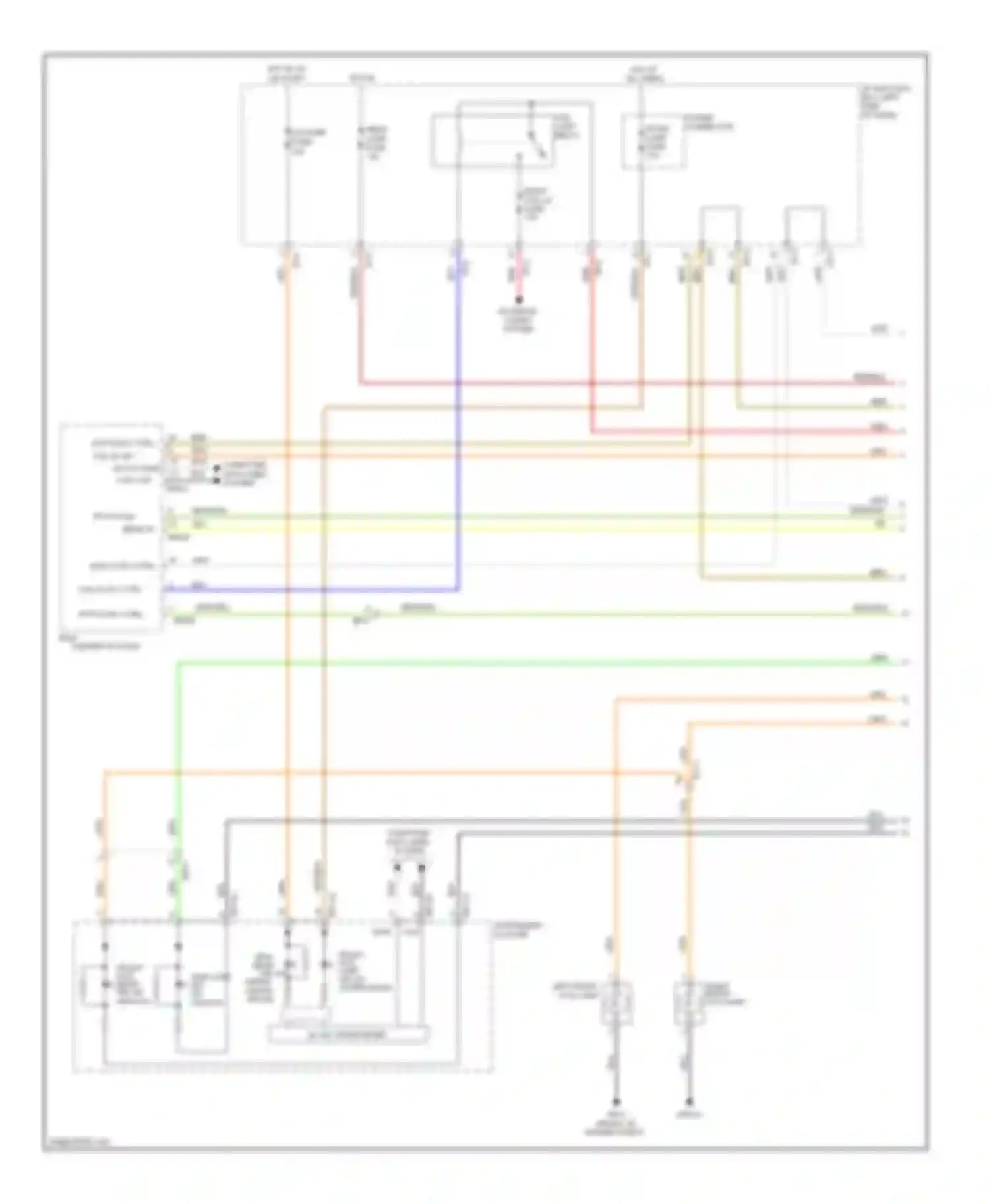 Forte Kia I (2008-2013): Headlamps circuit, without drl (1 of 2)