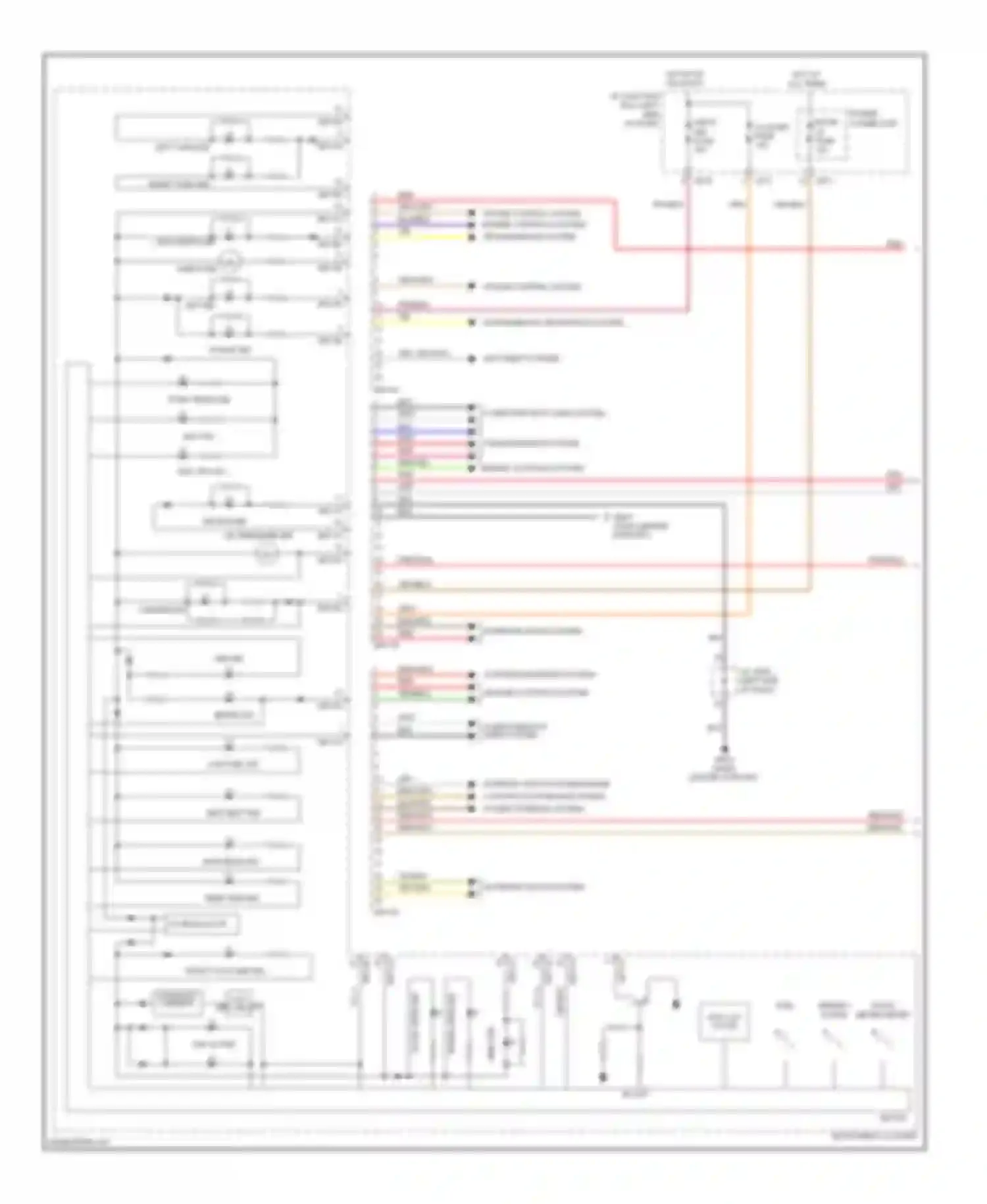 Forte Kia I (2008-2013): Instrument cluster circuit, with super vision (1 of 2)