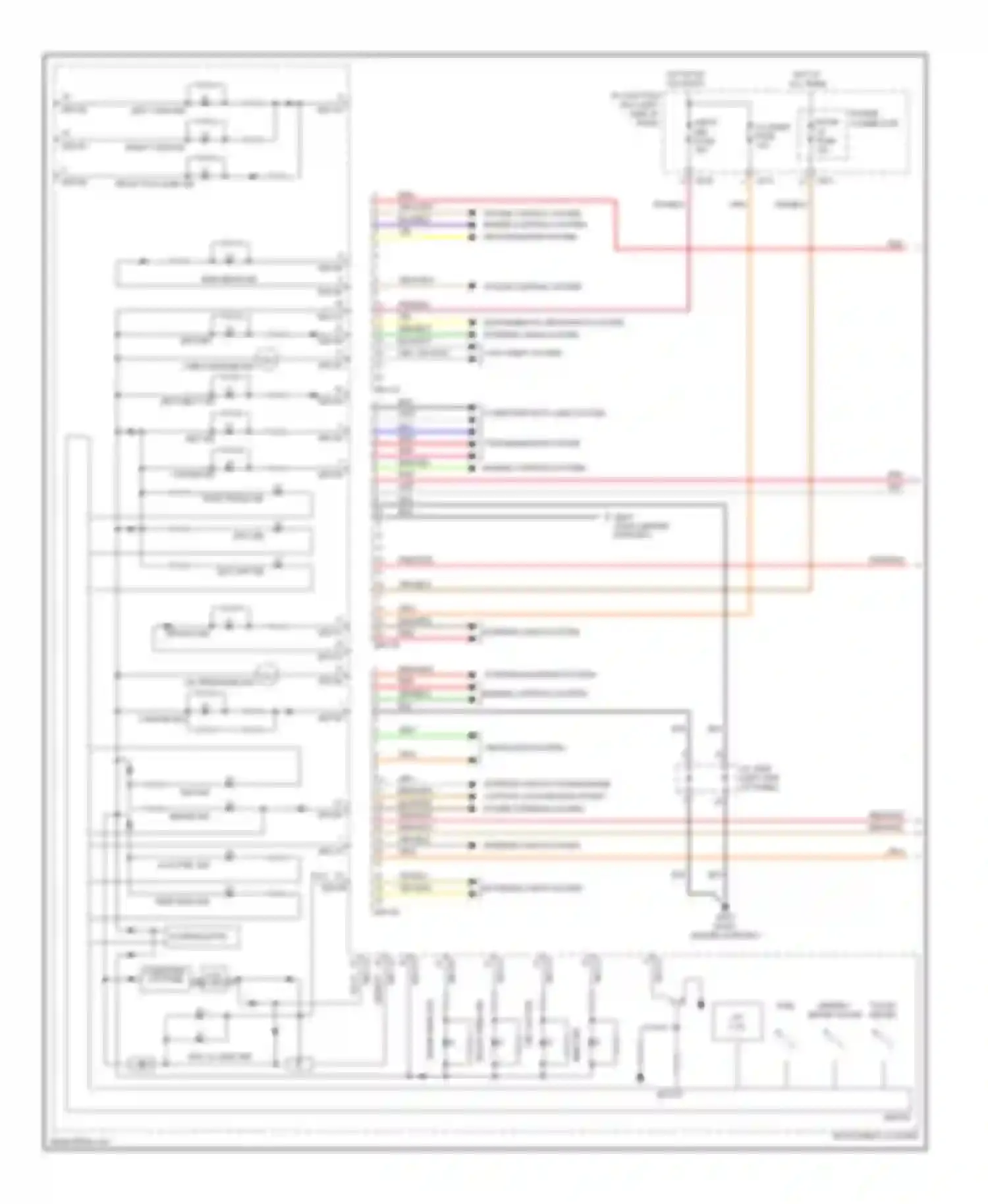 Forte Kia I (2008-2013): Instrument cluster circuit, without super vision (1 of 2)