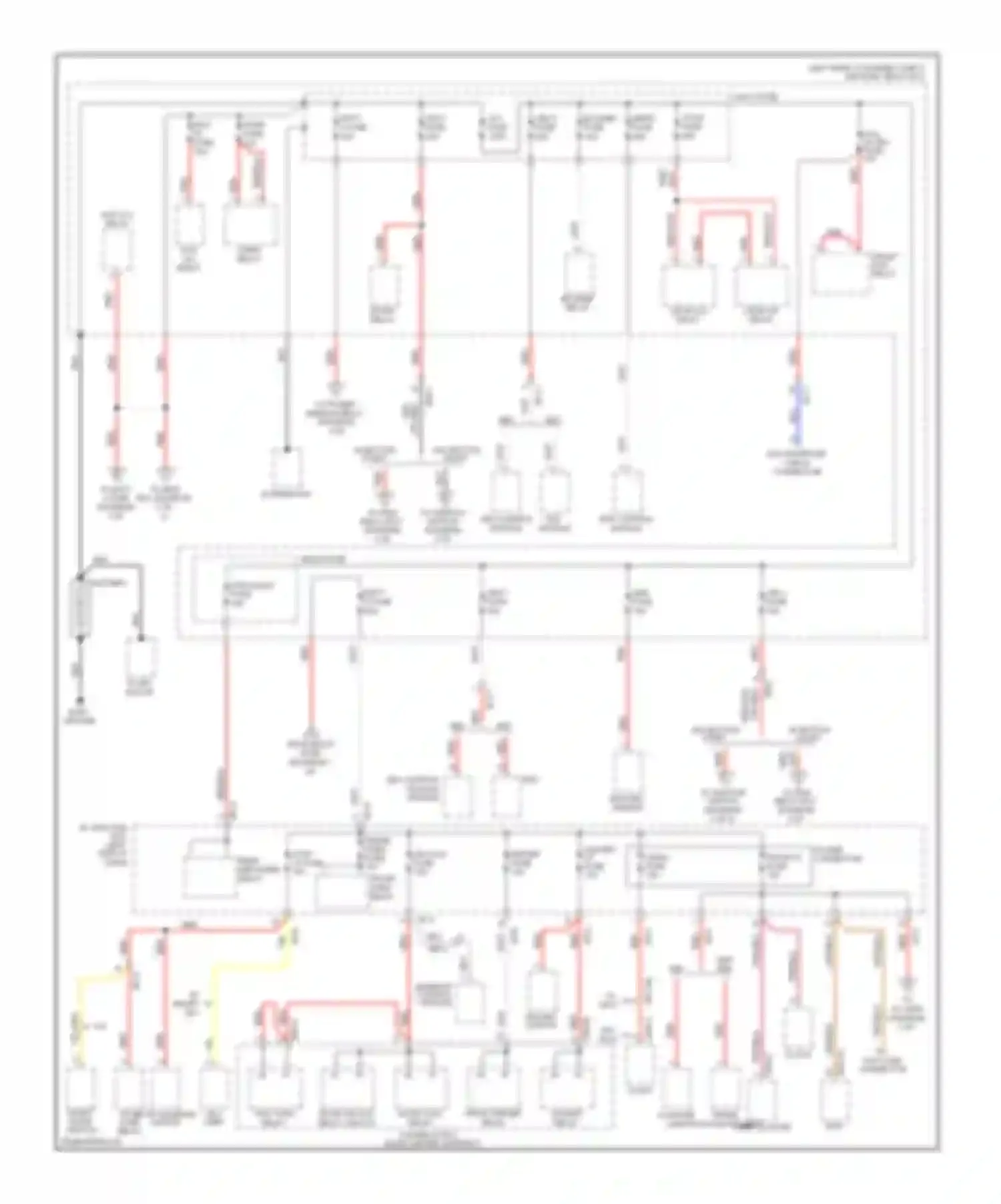 Forte Kia I (2008-2013): Power distribution circuit (1 of 5)