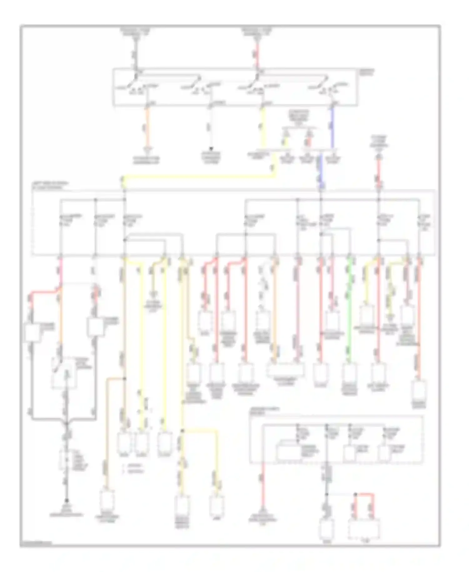 Forte Kia I (2008-2013): Power distribution circuit (2 of 5)