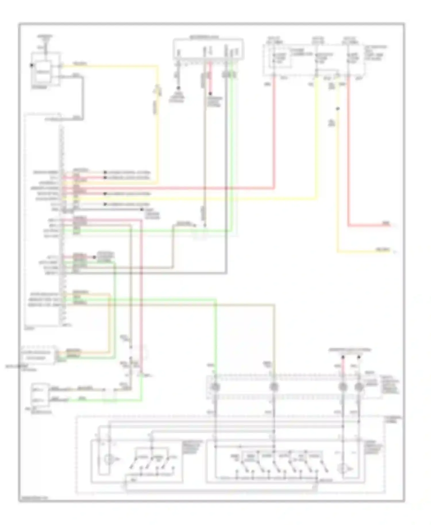 Forte Kia I (2008-2013): Radio circuit, with navigation without cruise (1 of 2)