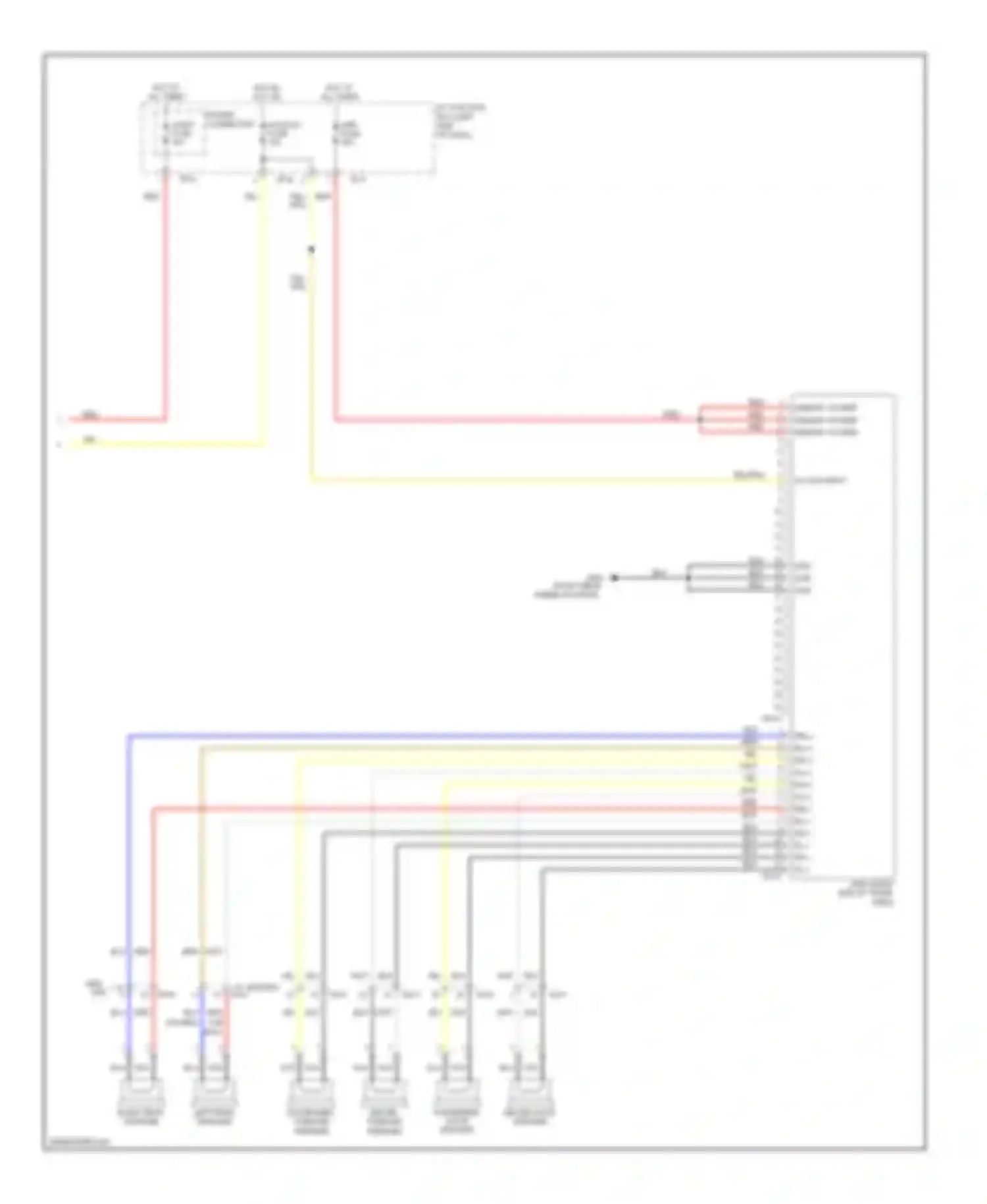 Forte Kia I (2008-2013): Radio circuit, without navigation with amplifier with cruise (2 of 2)