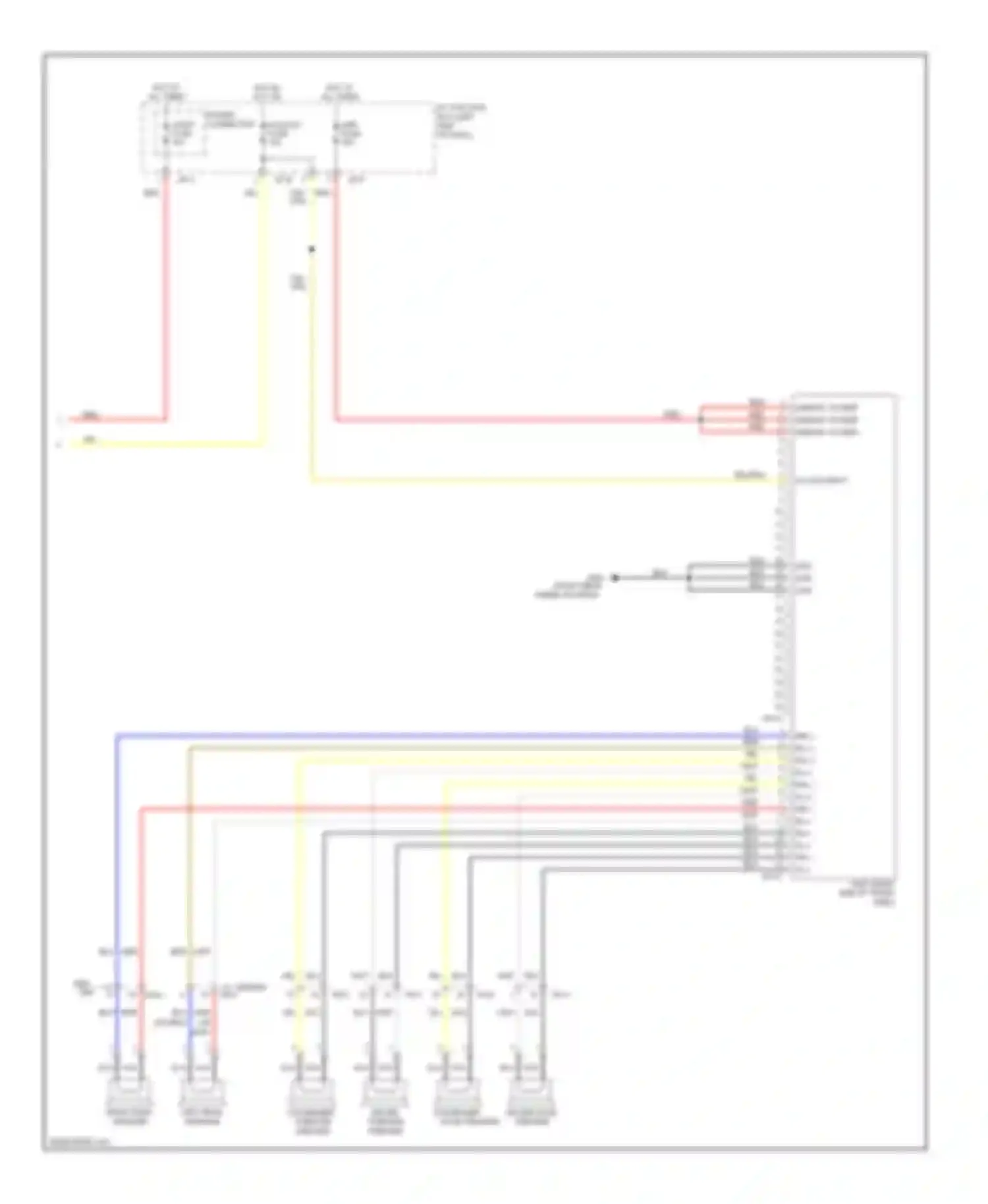 Forte Kia I (2008-2013): Radio circuit, without navigation with amplifier without cruise (2 of 2)