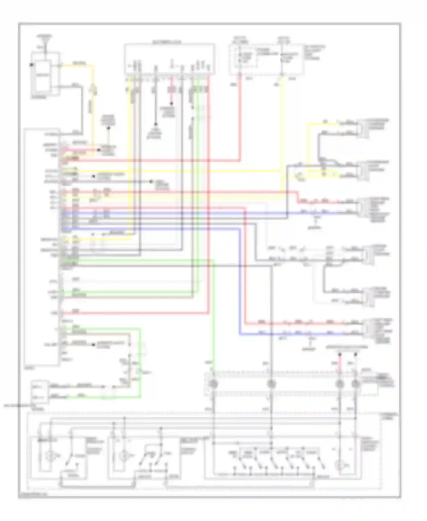 Forte Kia I (2008-2013): Radio circuit, without navigation without amplifier with cruise