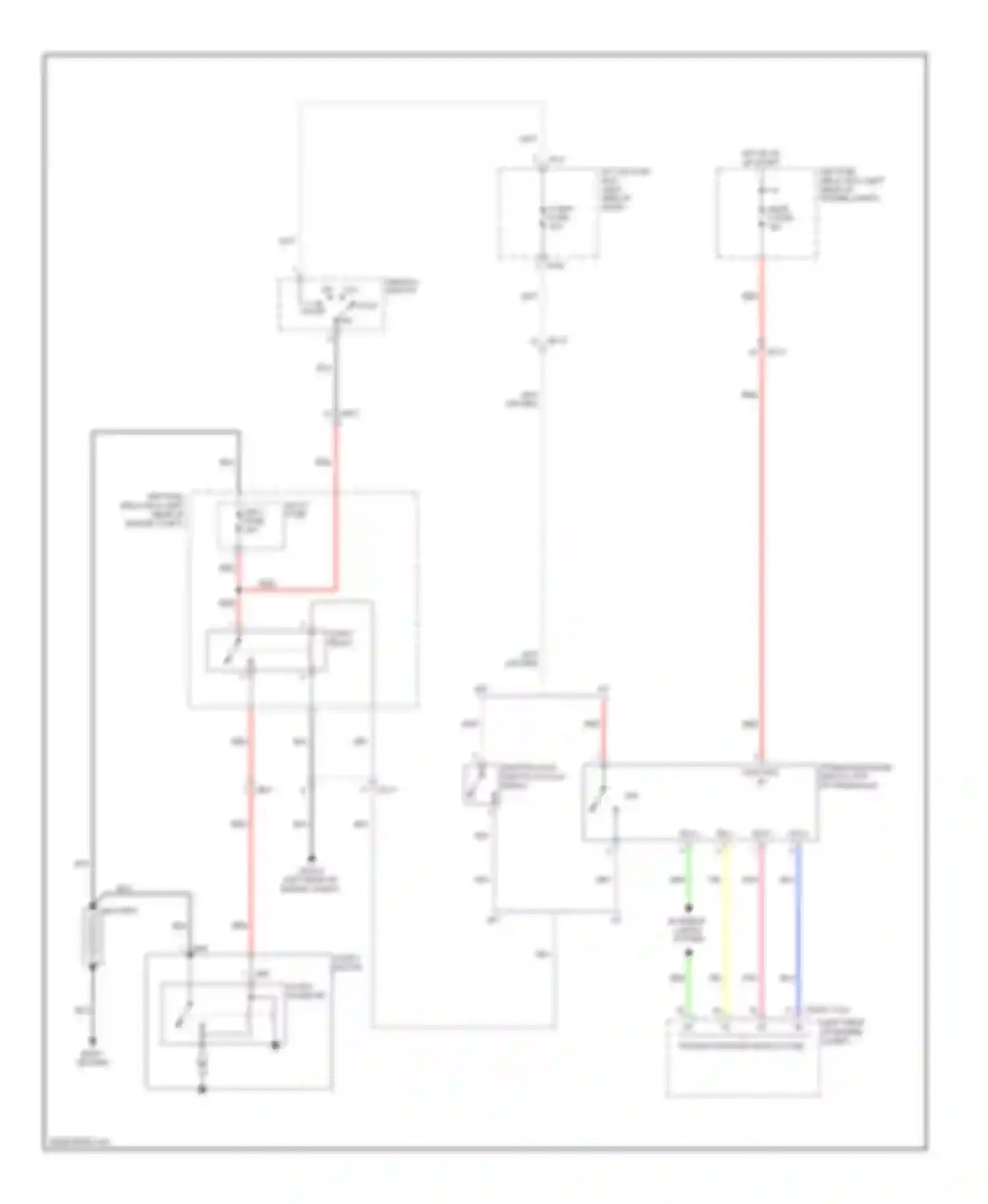 Forte Kia I (2008-2013): Starting circuit, without button start