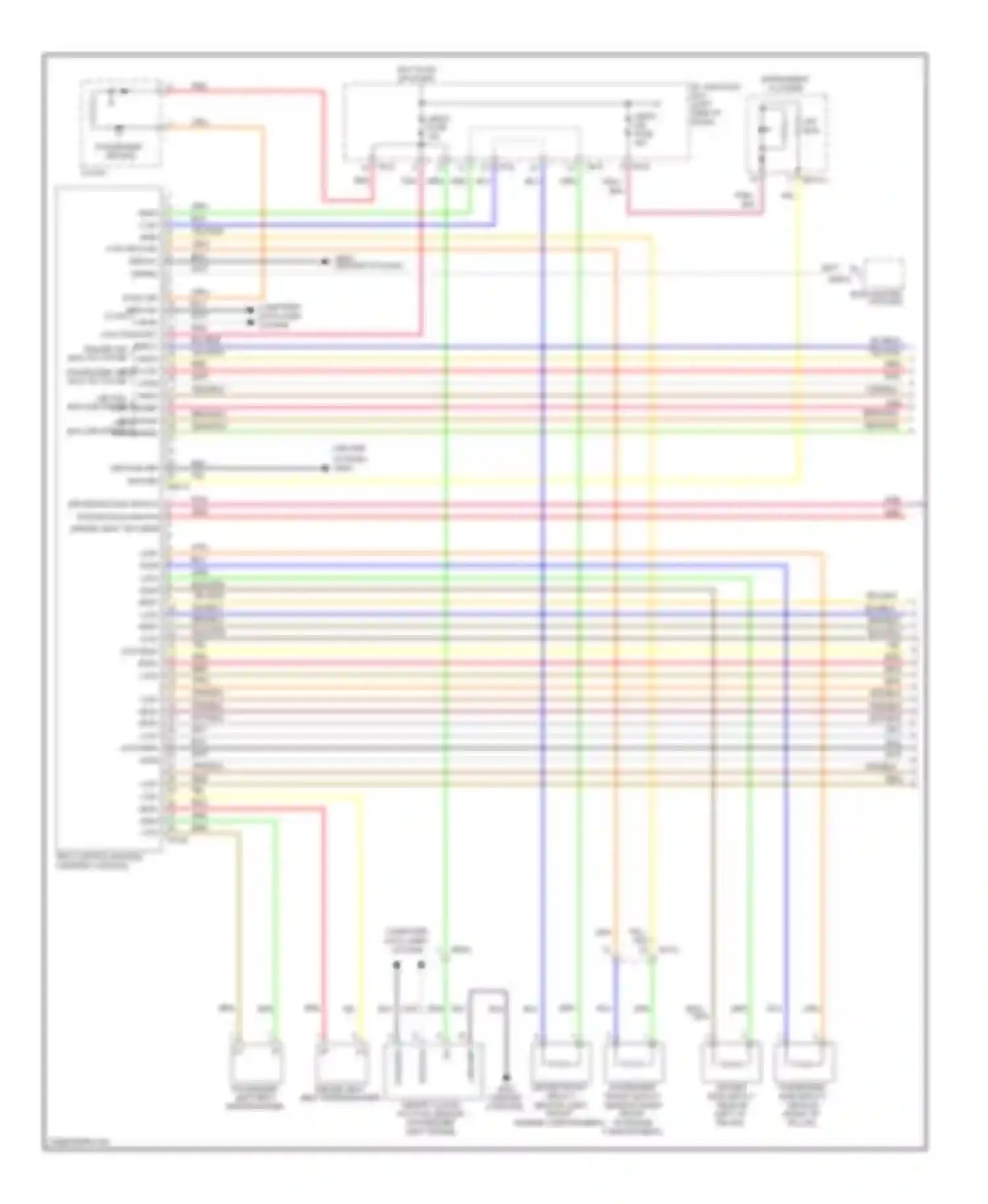 Forte Kia I (2008-2013): Supplemental restraints circuit (1 of 2)