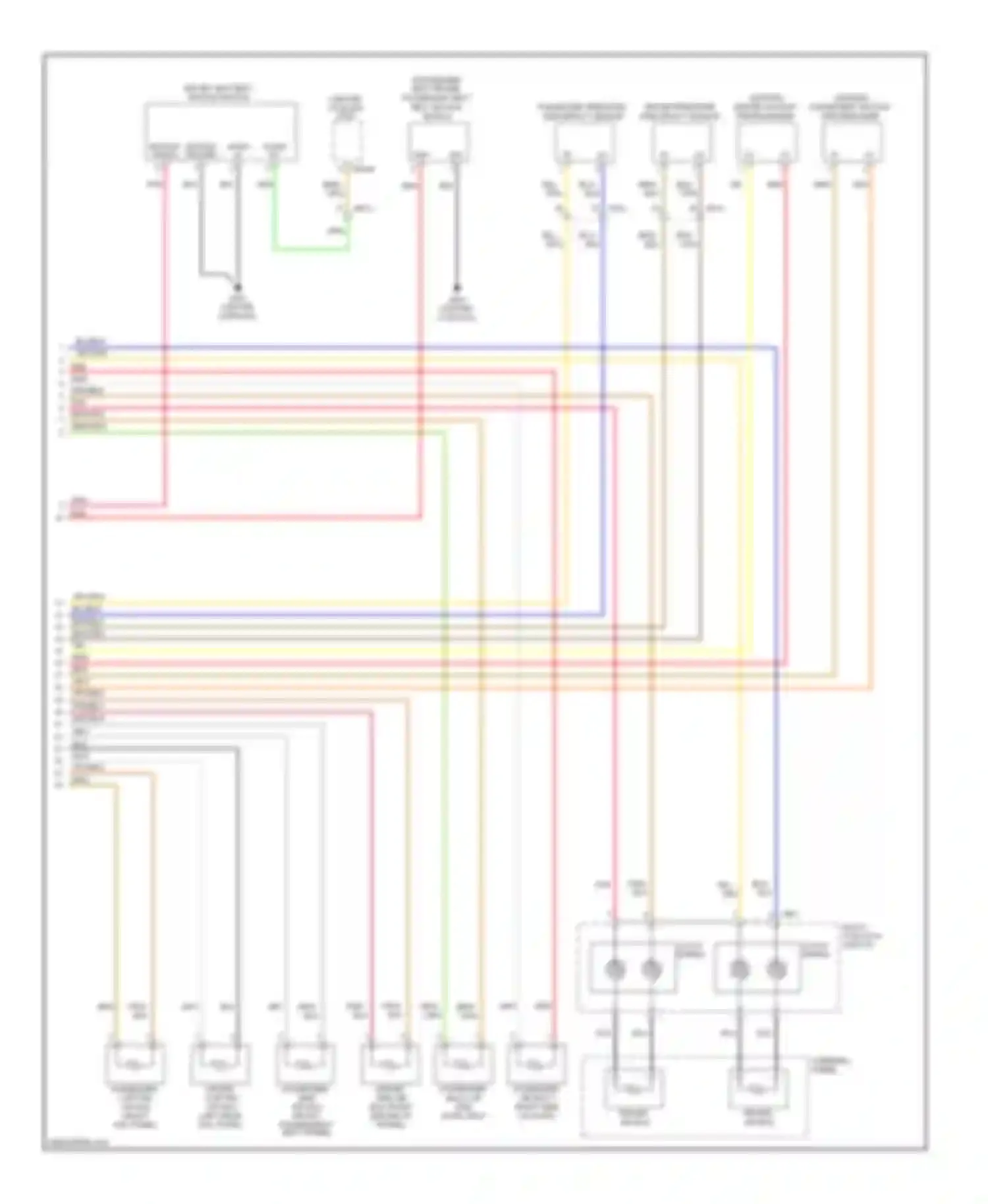 Forte Kia I (2008-2013): Supplemental restraints circuit (2 of 2)