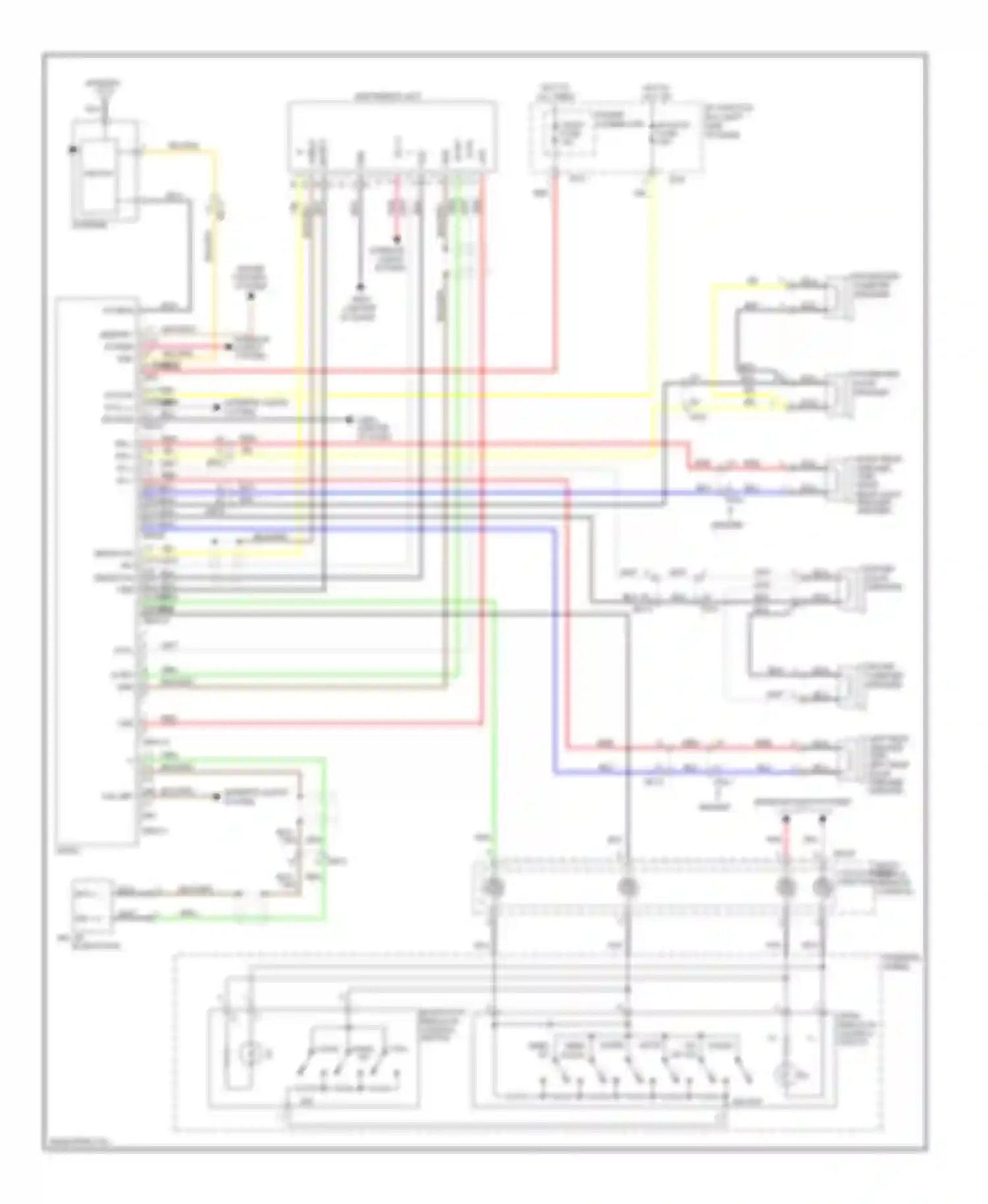 Wiring diagram control switch call hang voice up for Kia Forte I (2008-2013) (1 of 1)