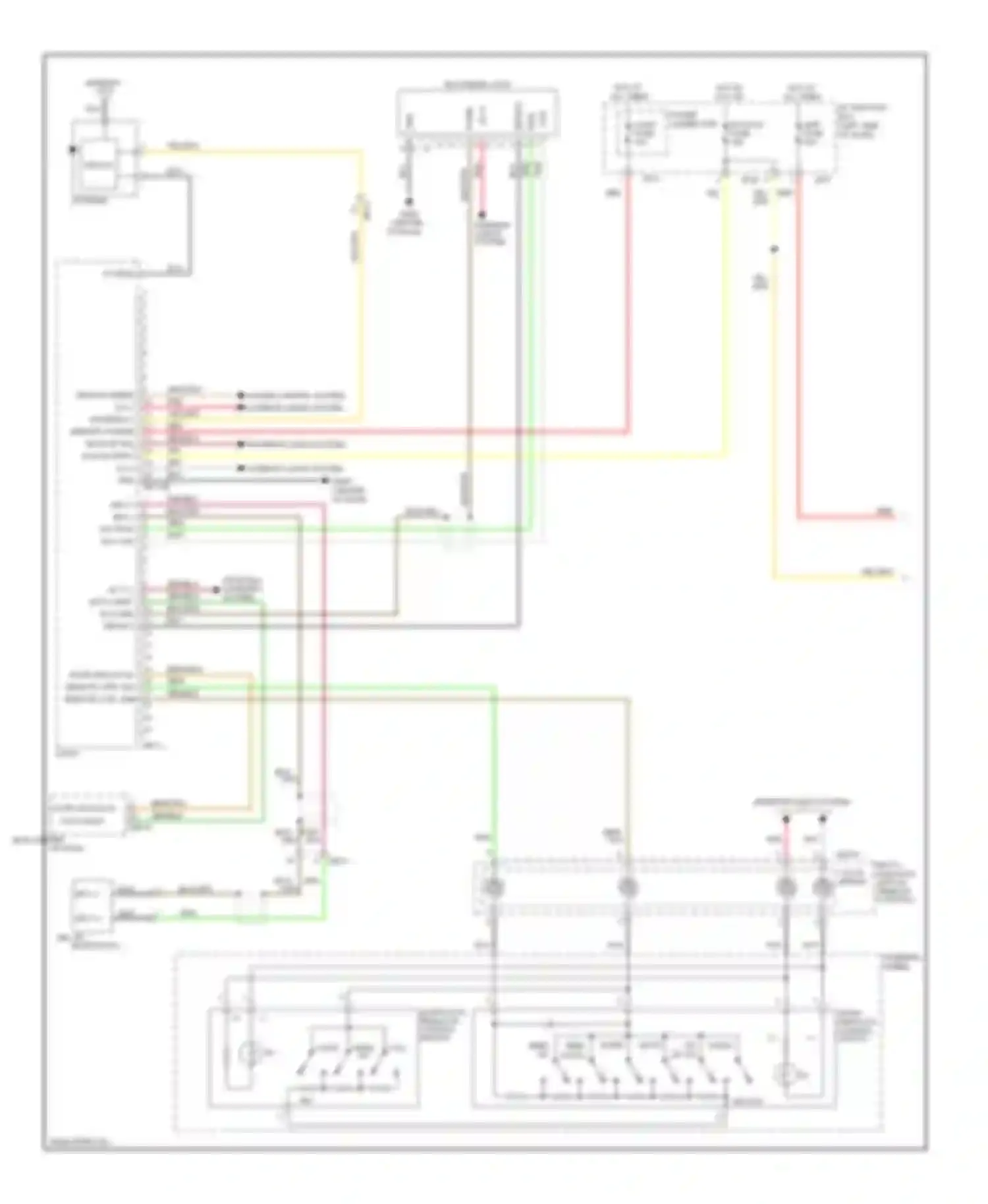Wiring diagram control switch hang call voice up for Kia Forte I (2008-2013) (1 of 2)