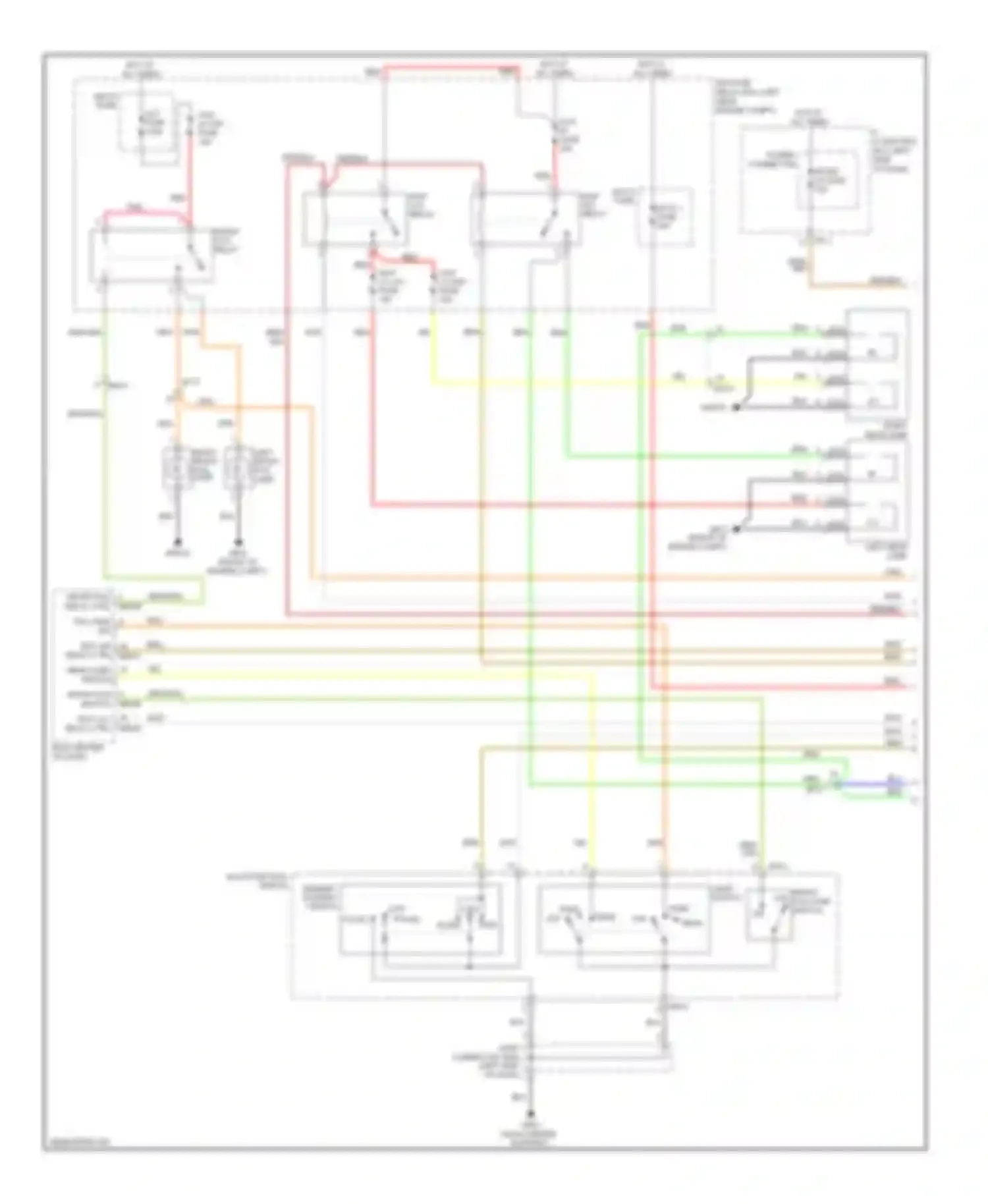Wiring diagram dimmer, passing switch for Kia Forte I (2008-2013) (2 of 3)