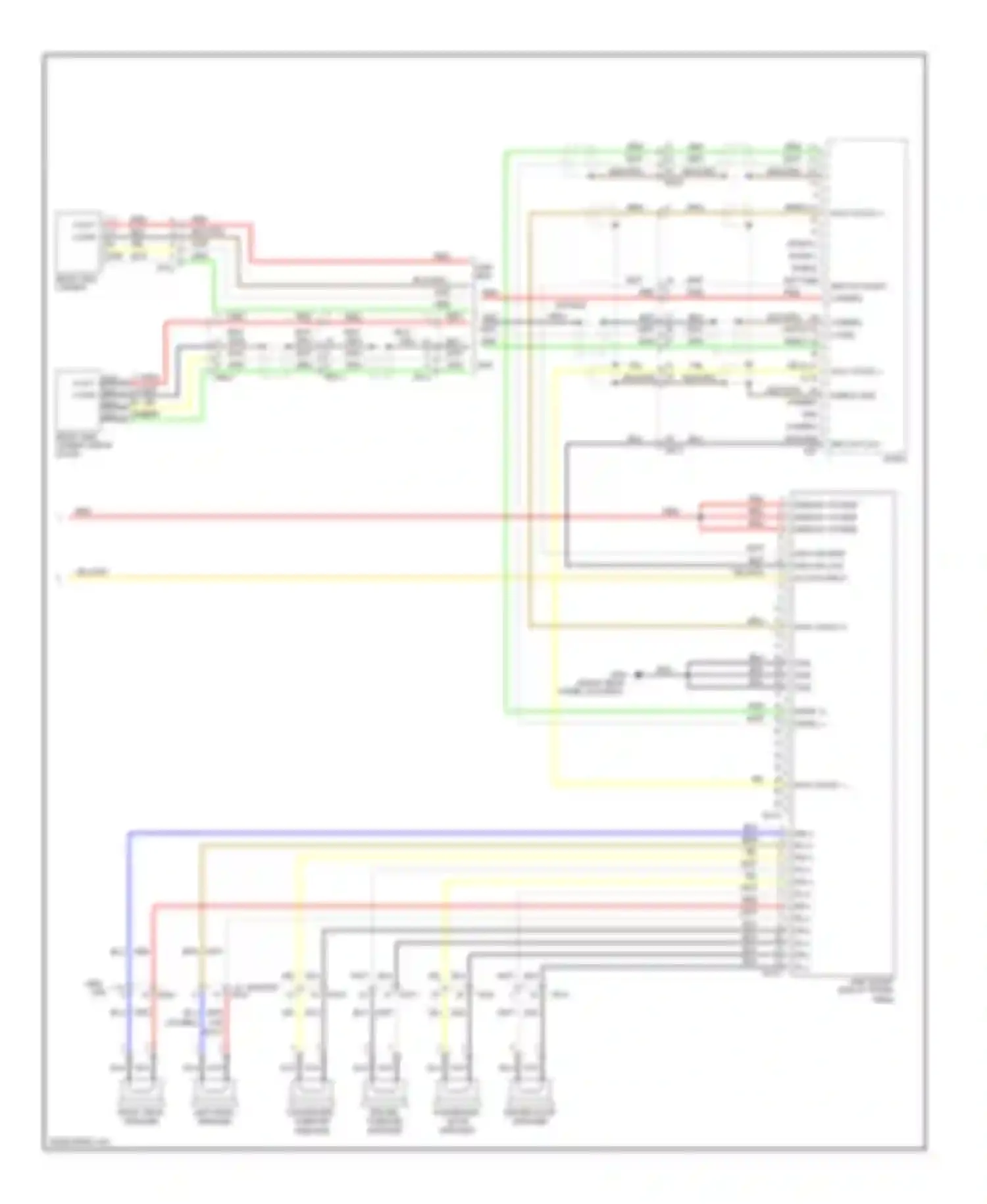Wiring diagram driver tweeter speaker for Kia Forte I (2008-2013) (1 of 8)