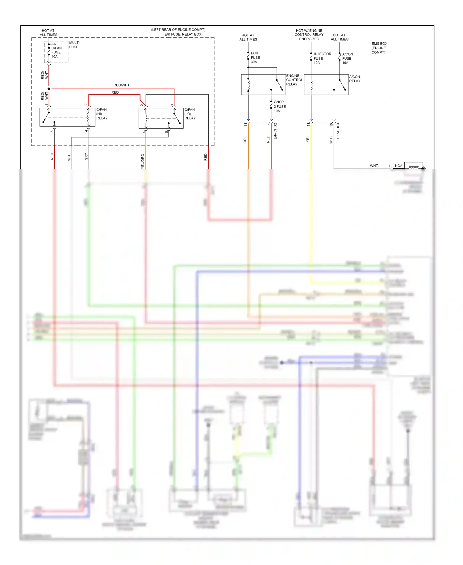 Kia Forte I (2008-2013) sensor wiring diagram  (1 of 7)