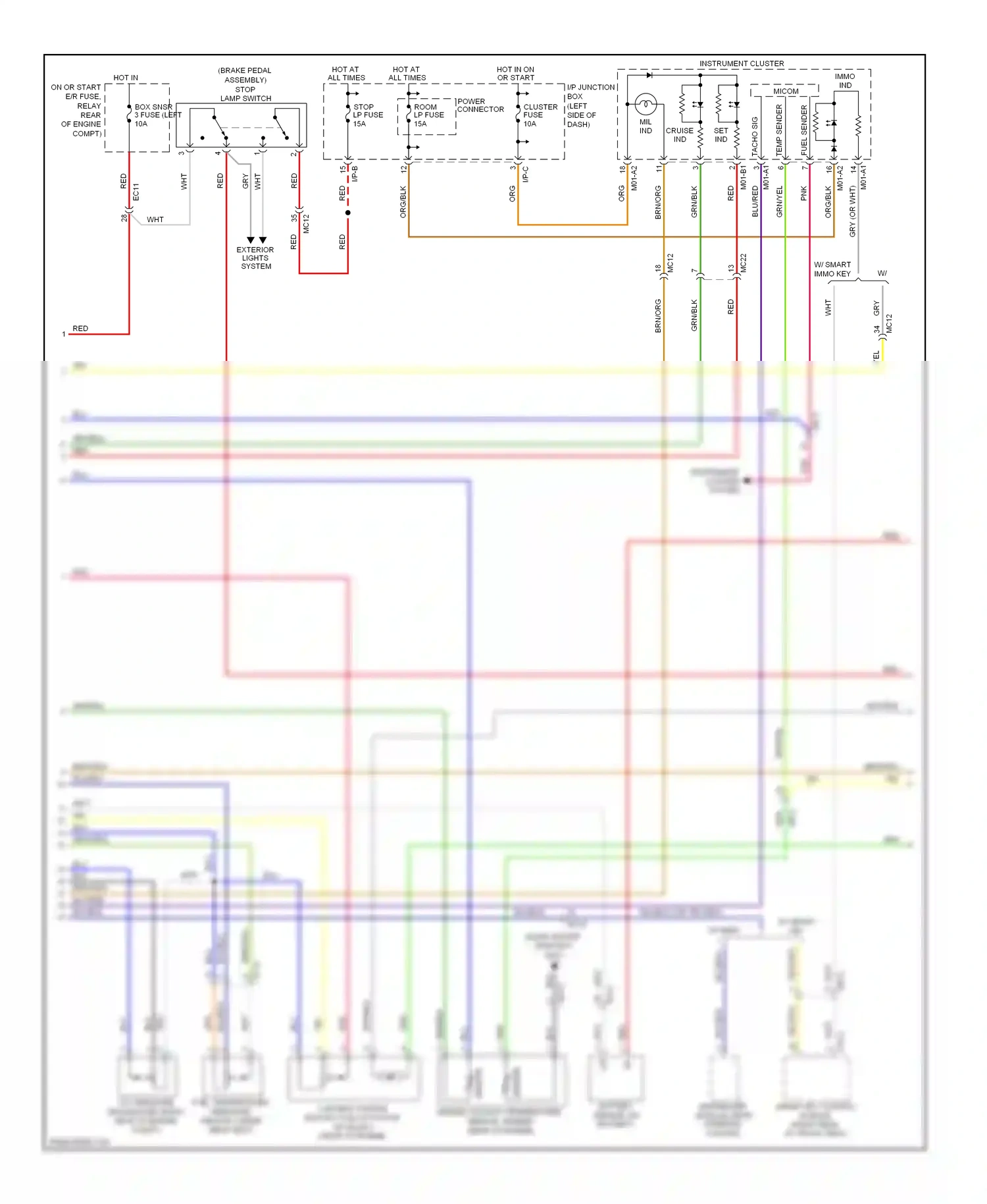 Kia Forte I (2008-2013) sensor wiring diagram  (4 of 7)