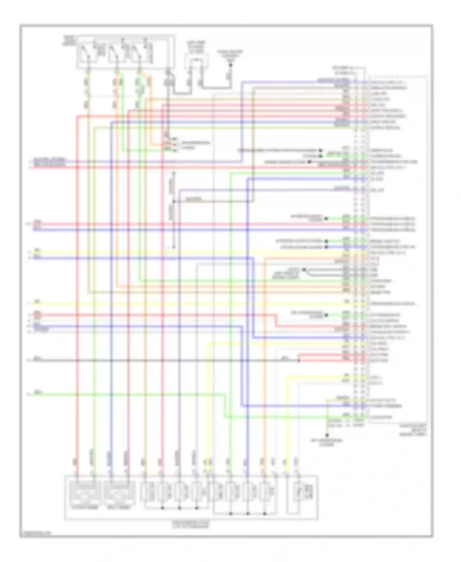 Wiring diagram switch select for Kia Forte I (2008-2013) (1 of 2)