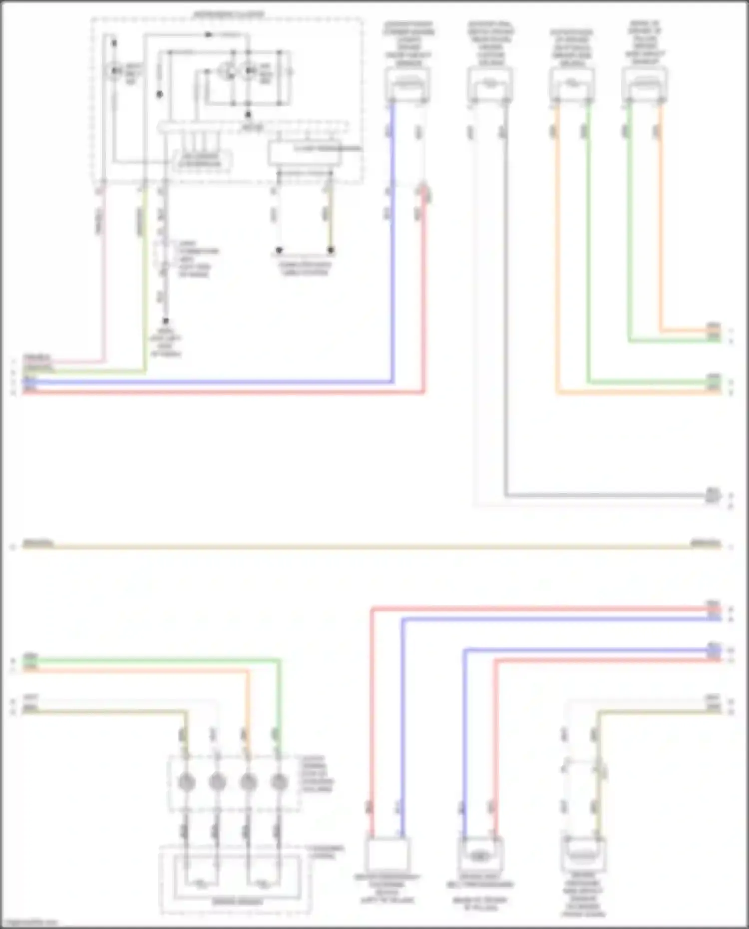 Forte Kia II facelift (2016-2018): Supplemental restraints circuit (2 of 3)