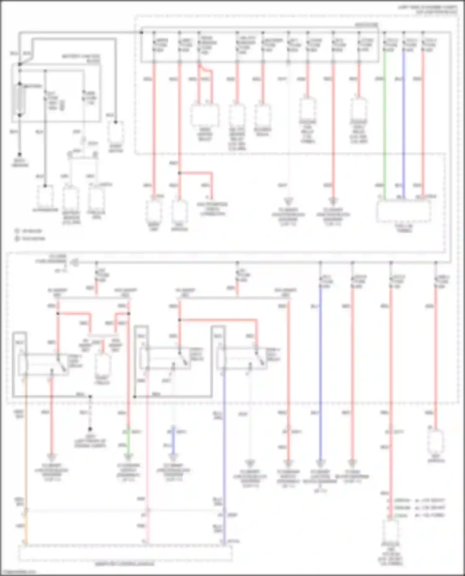 Wiring diagram battery junction block for Kia Forte II facelift (2016-2018) (4 of 7)