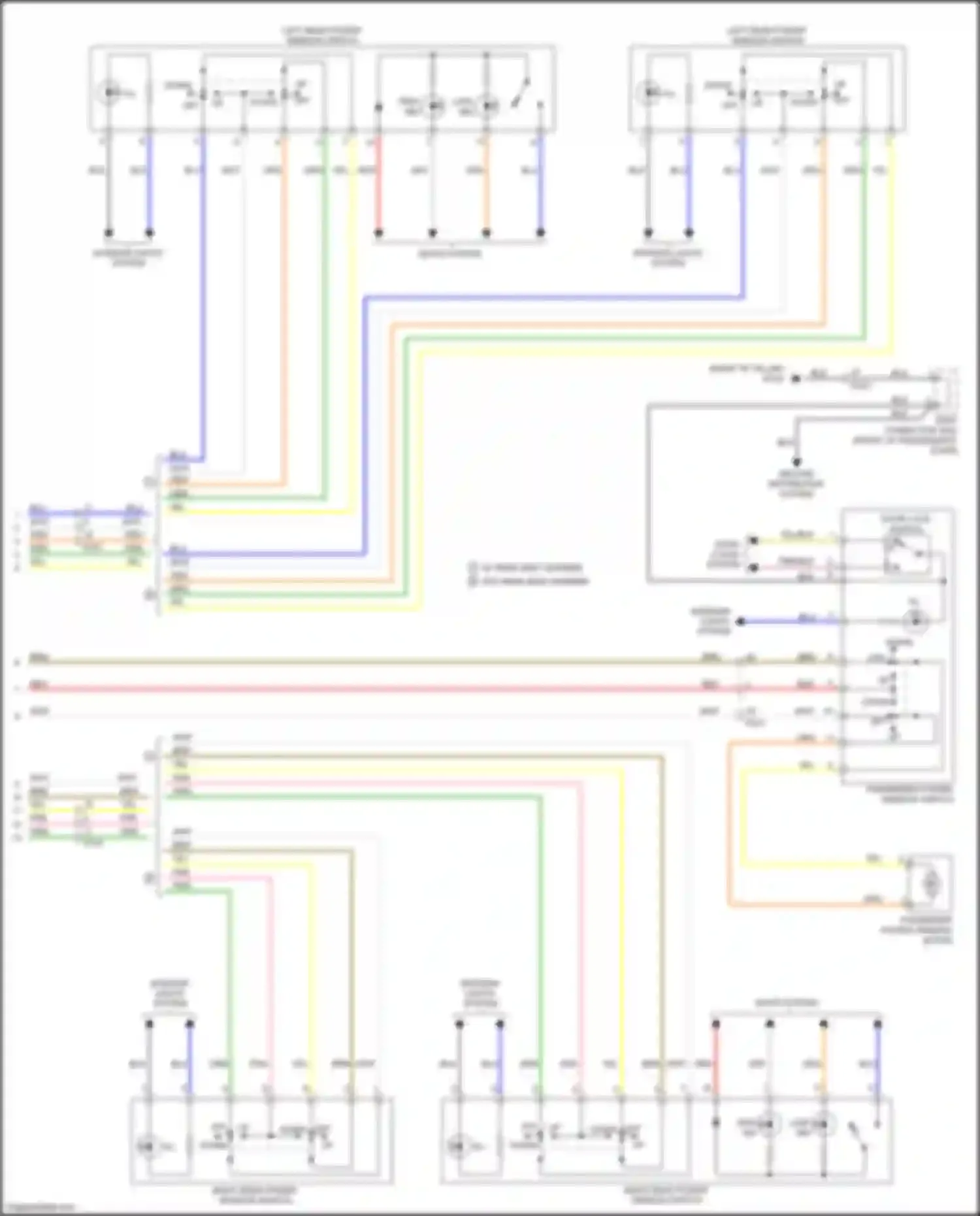 Wiring diagram ground distribution system for Kia Forte II facelift (2016-2018) (10 of 13)