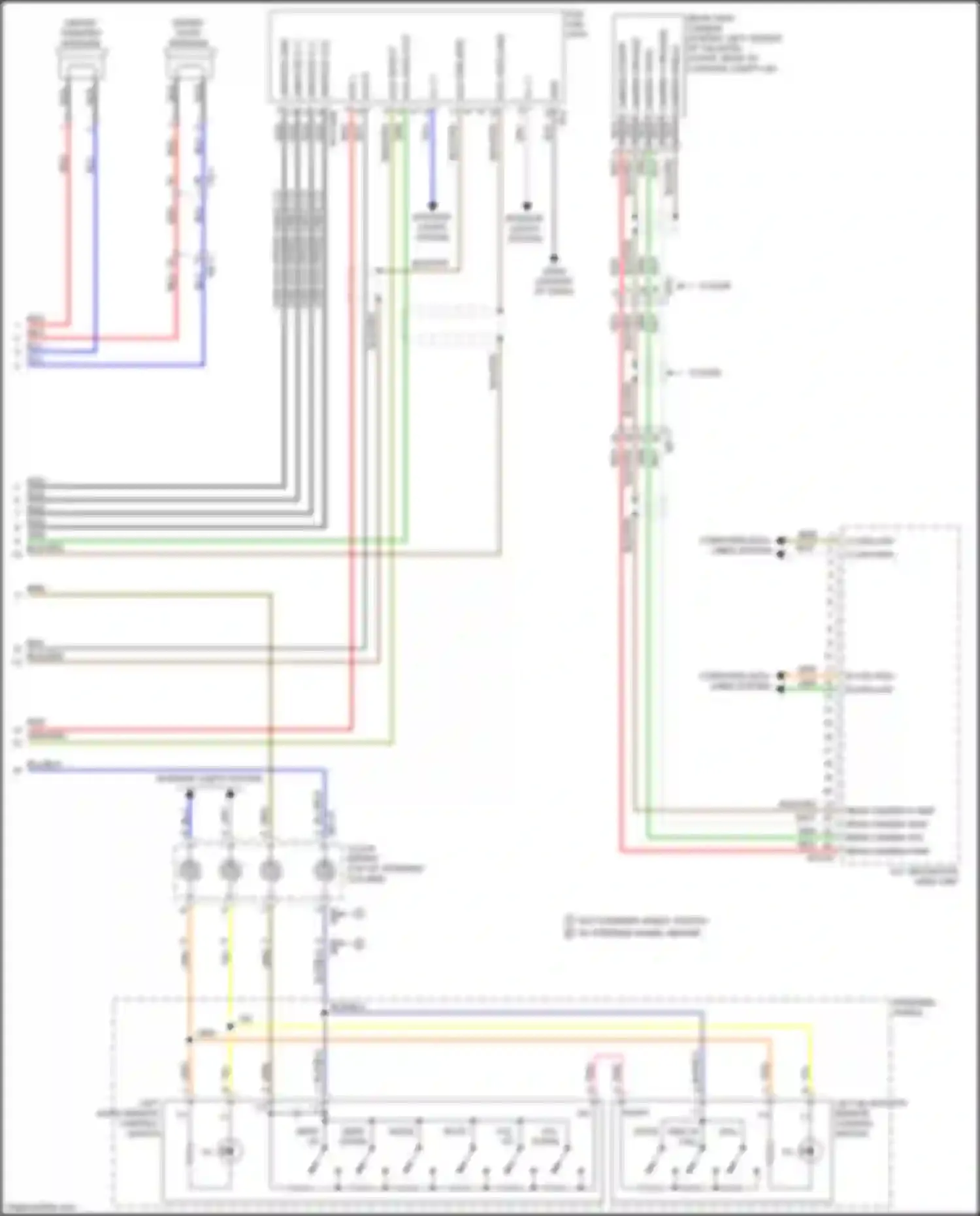Wiring diagram left audio remote control switch for Kia Forte II facelift (2016-2018) (2 of 6)