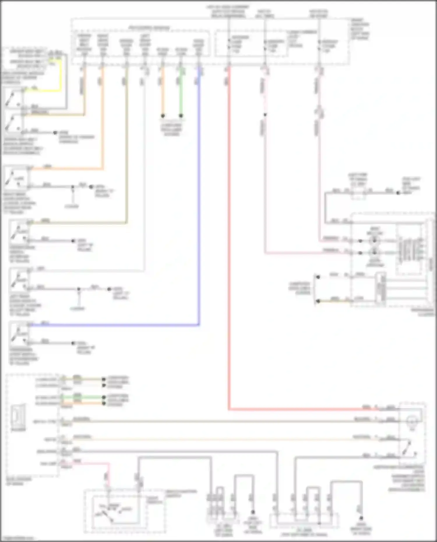 Wiring diagram light switch for Kia Forte II facelift (2016-2018) (2 of 6)