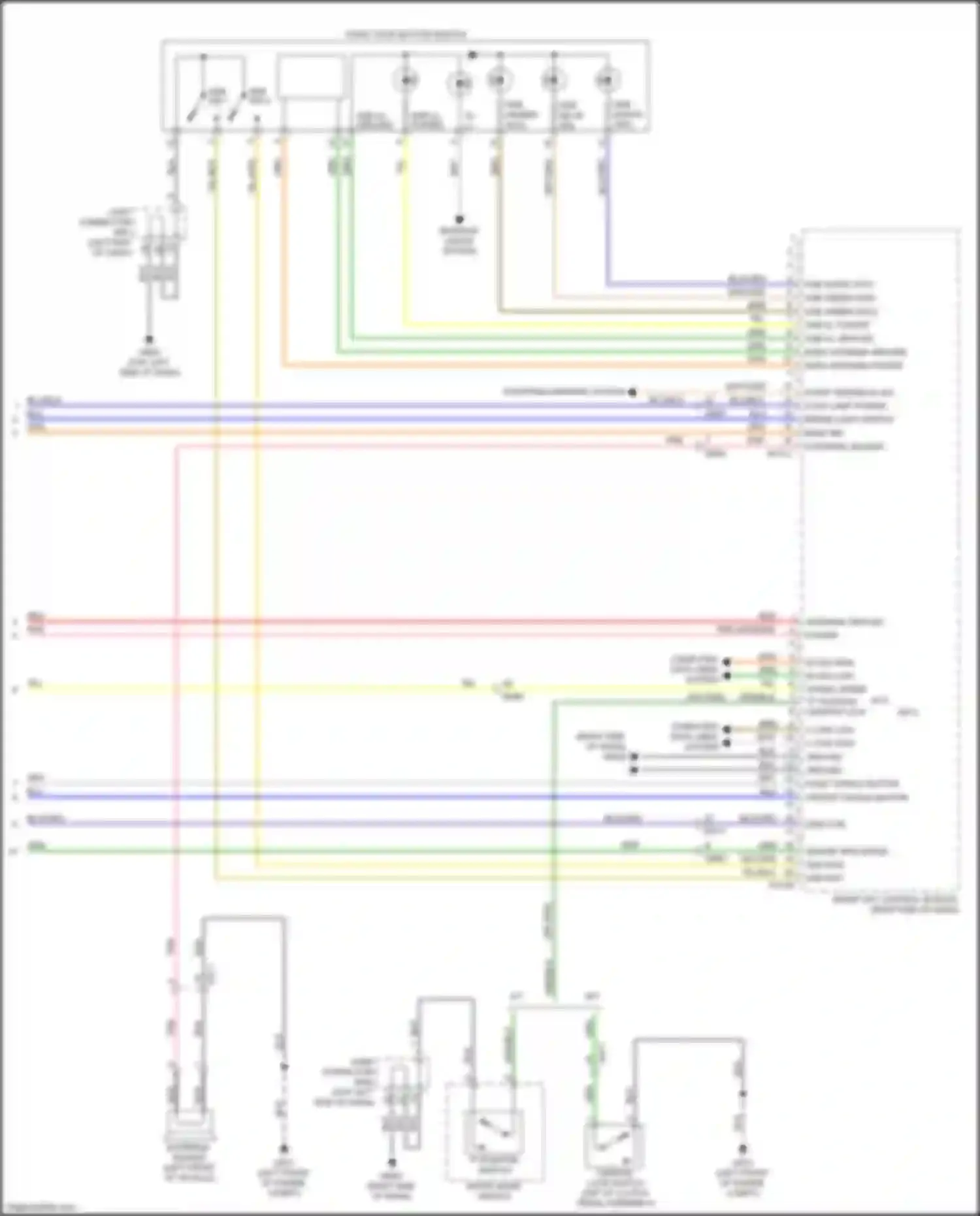 Wiring diagram start stop button switch for Kia Forte II facelift (2016-2018) (2 of 4)