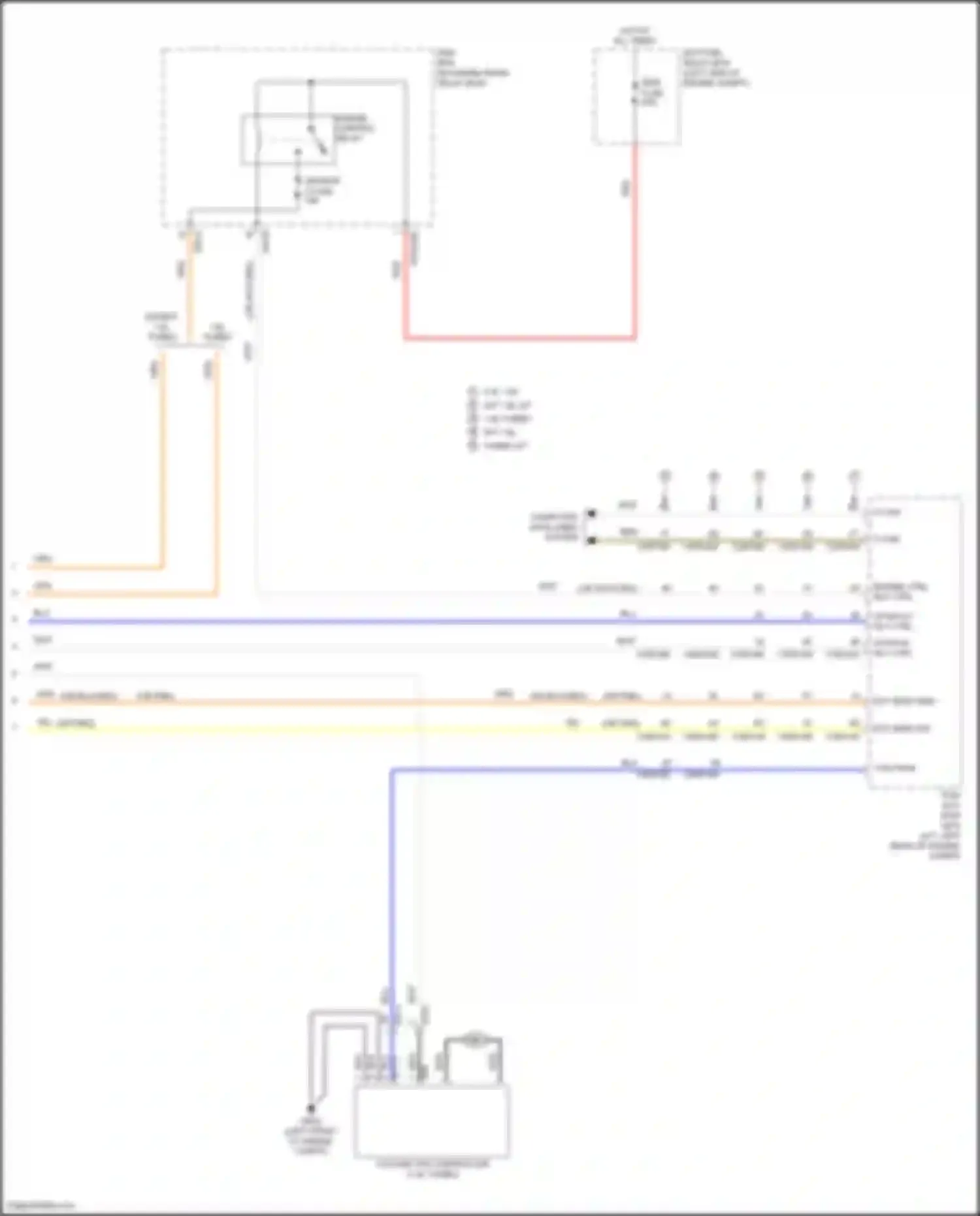Forte Kia II (2013-2016): Cooling fan circuit (2 of 2)